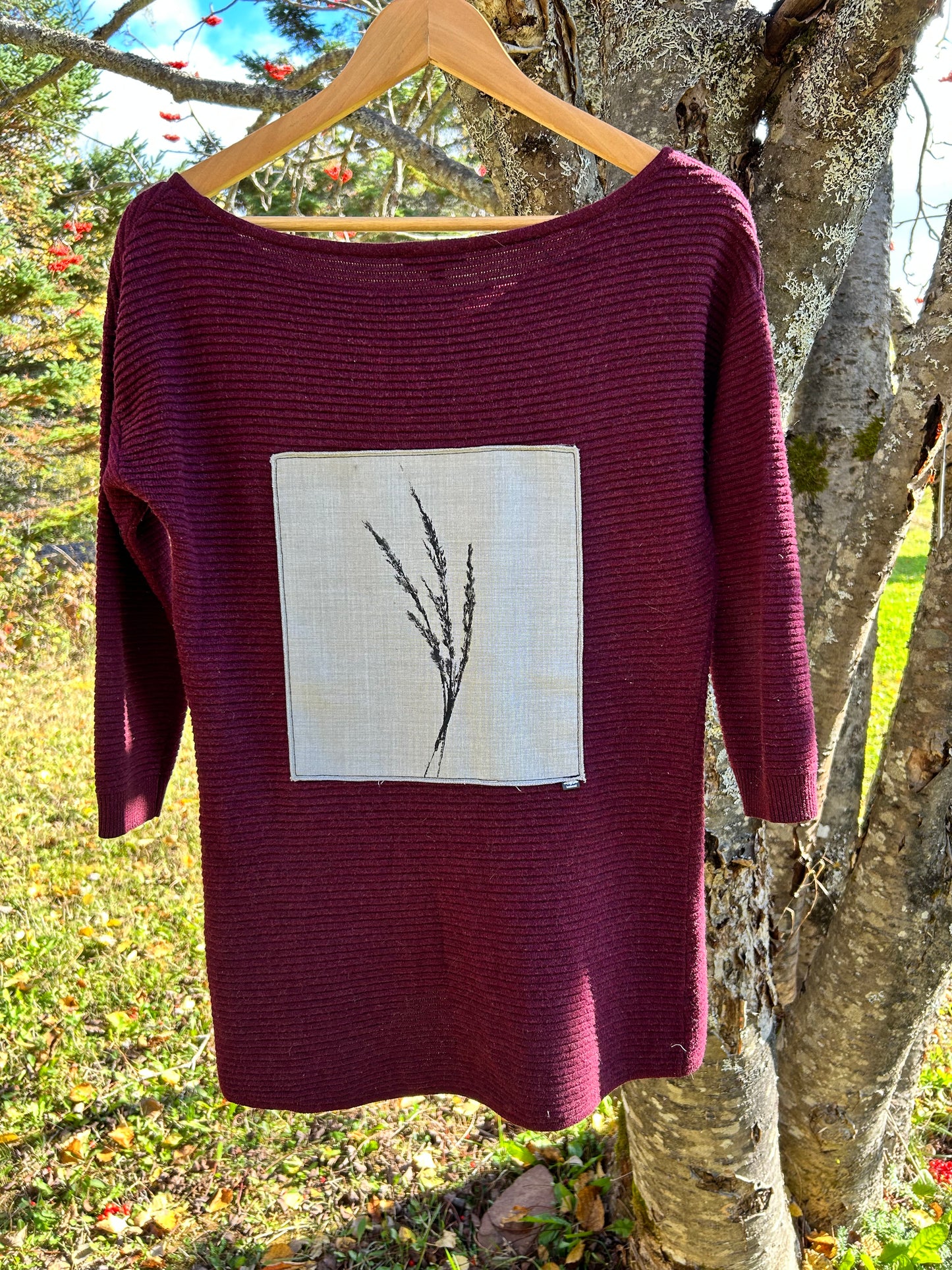 Tricot bourgogne « blé » x-small
