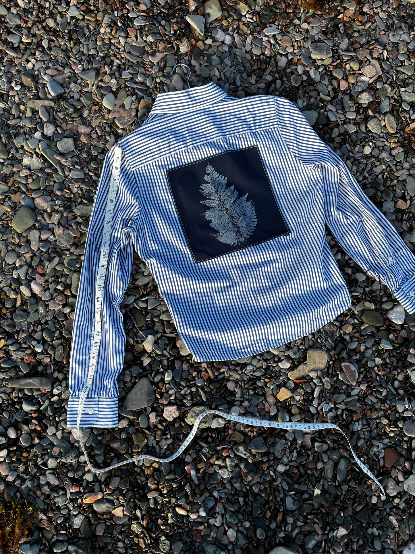 Chemise rayée « fougère » Small (unisexe)
