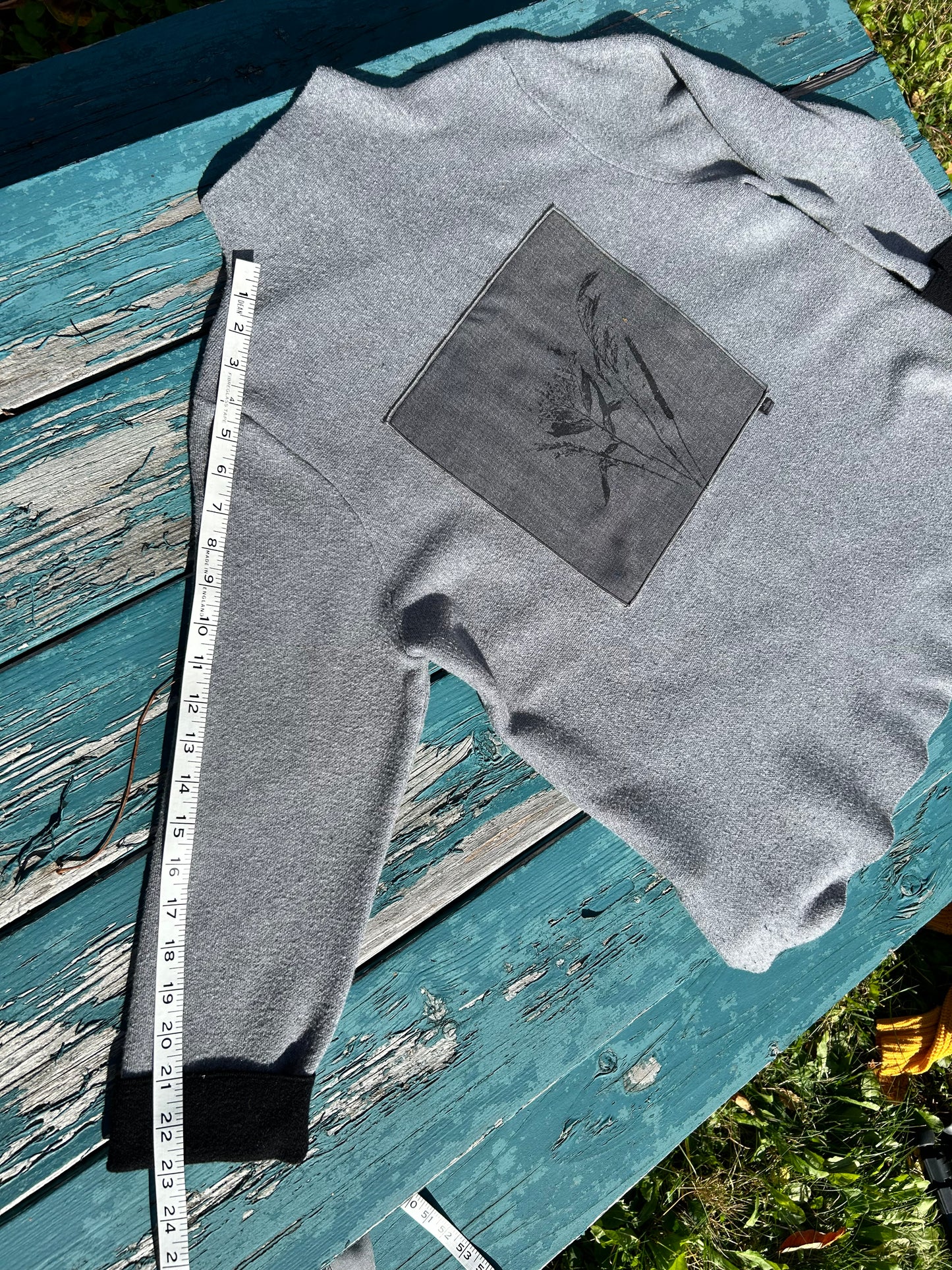 Tricot gris « bouquet » Médium