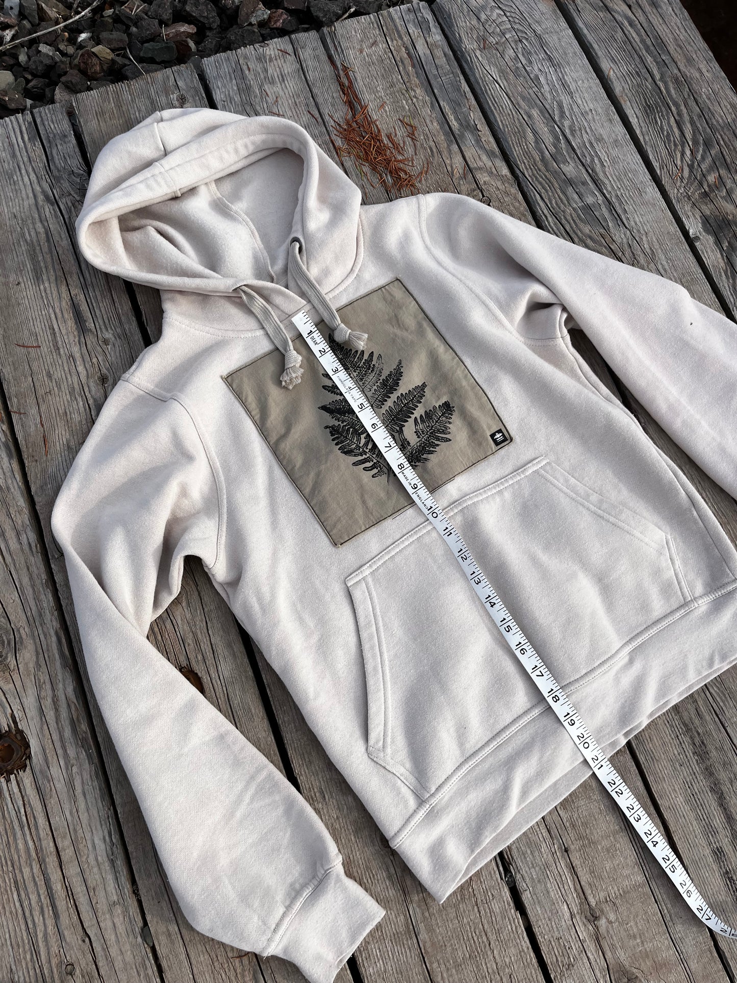 Coton ouaté crème « fougère » X-Small
