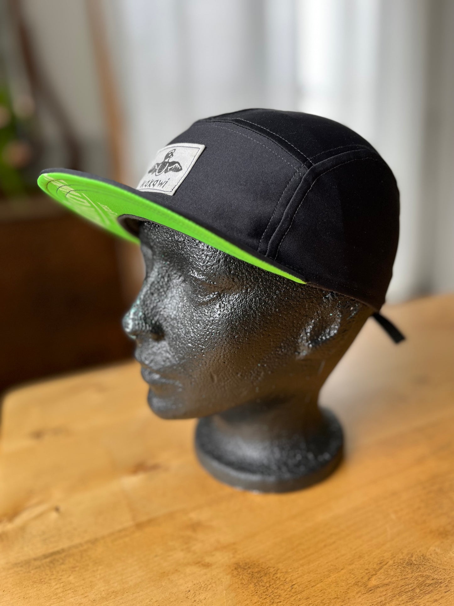 Kasquette Sport - Noir et Vert fluo