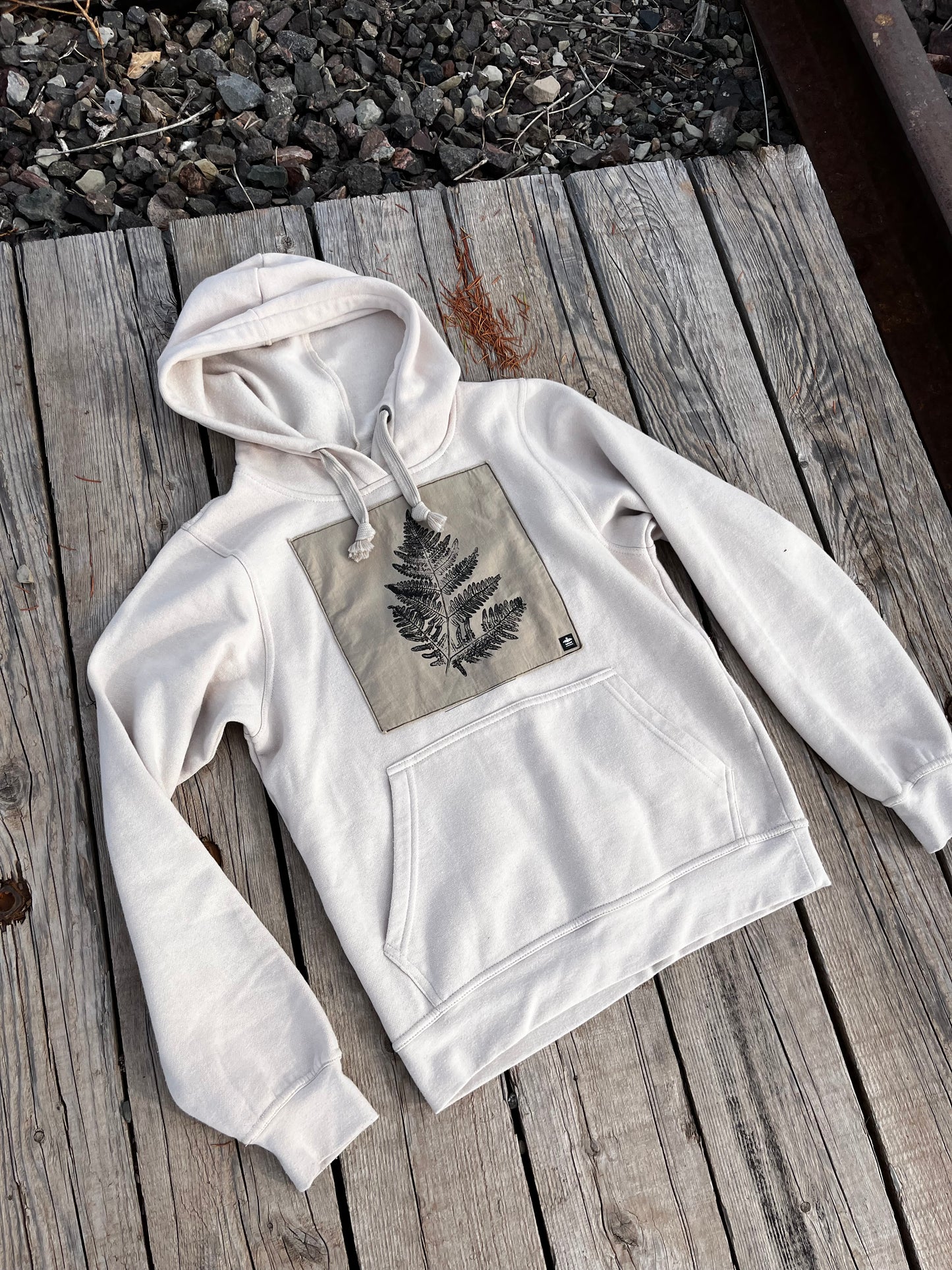 Coton ouaté crème « fougère » X-Small