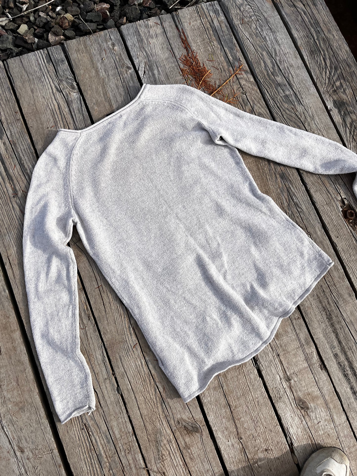 Tricot crème « bouquet » X-small coupe décontractée
