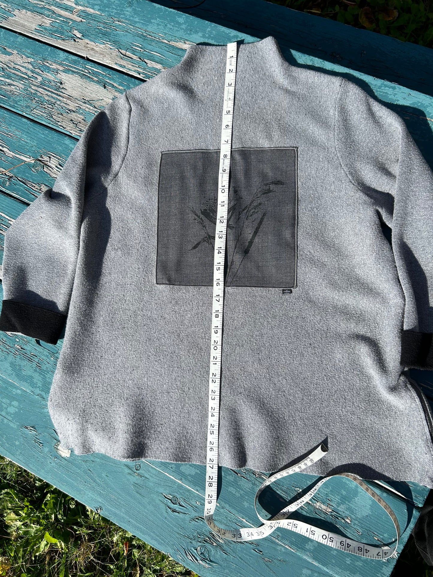 Tricot gris « bouquet » Médium