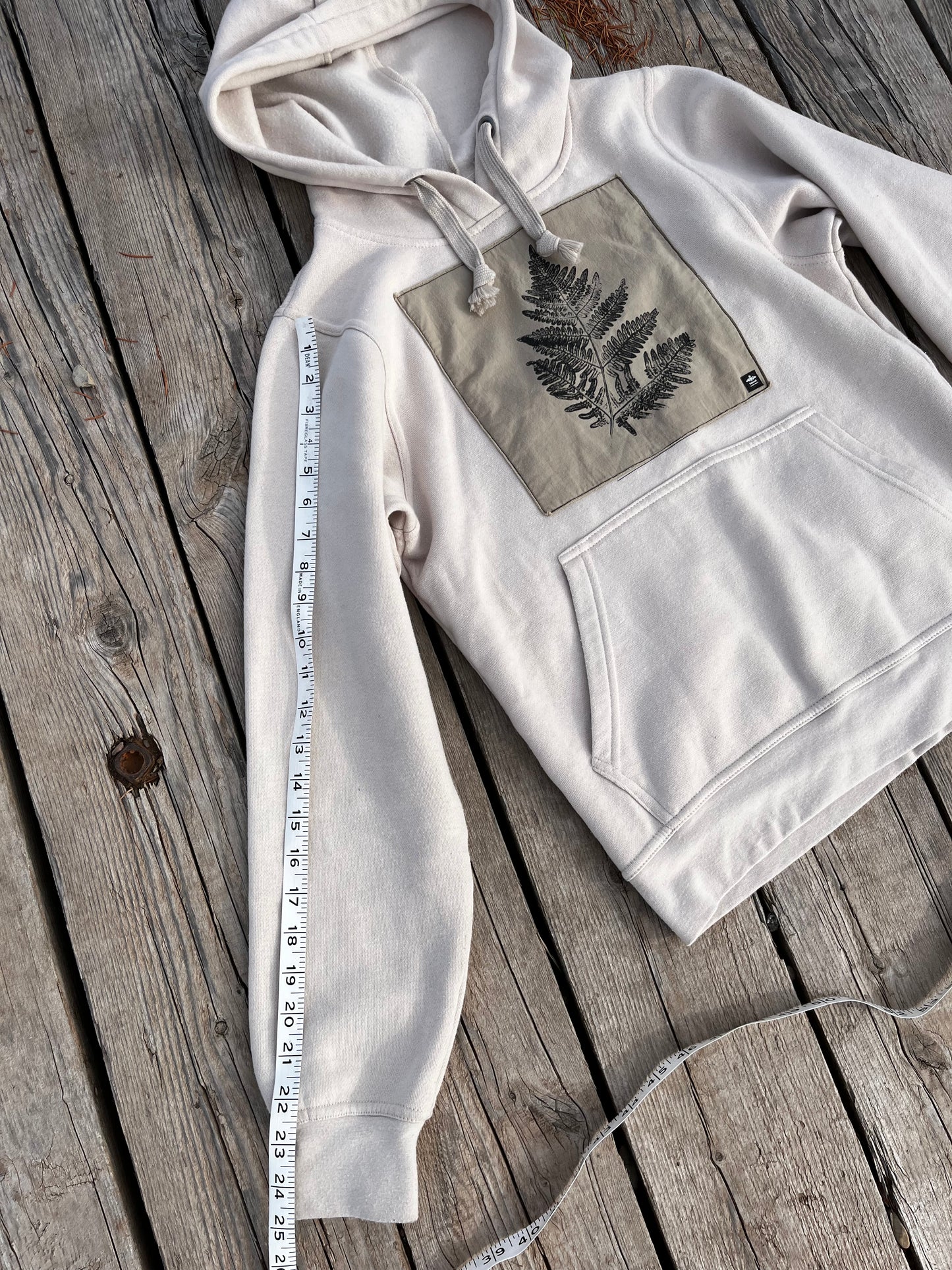 Coton ouaté crème « fougère » X-Small