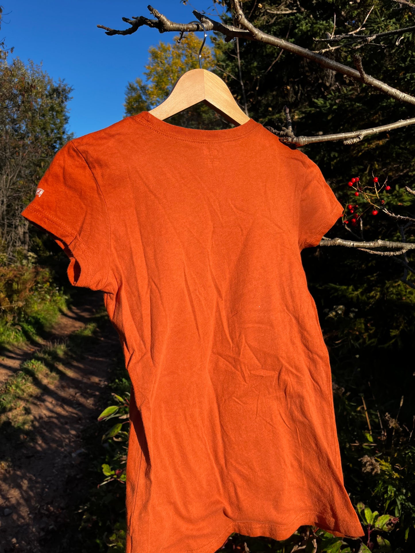 T-shirt orange « bouquet » Médium