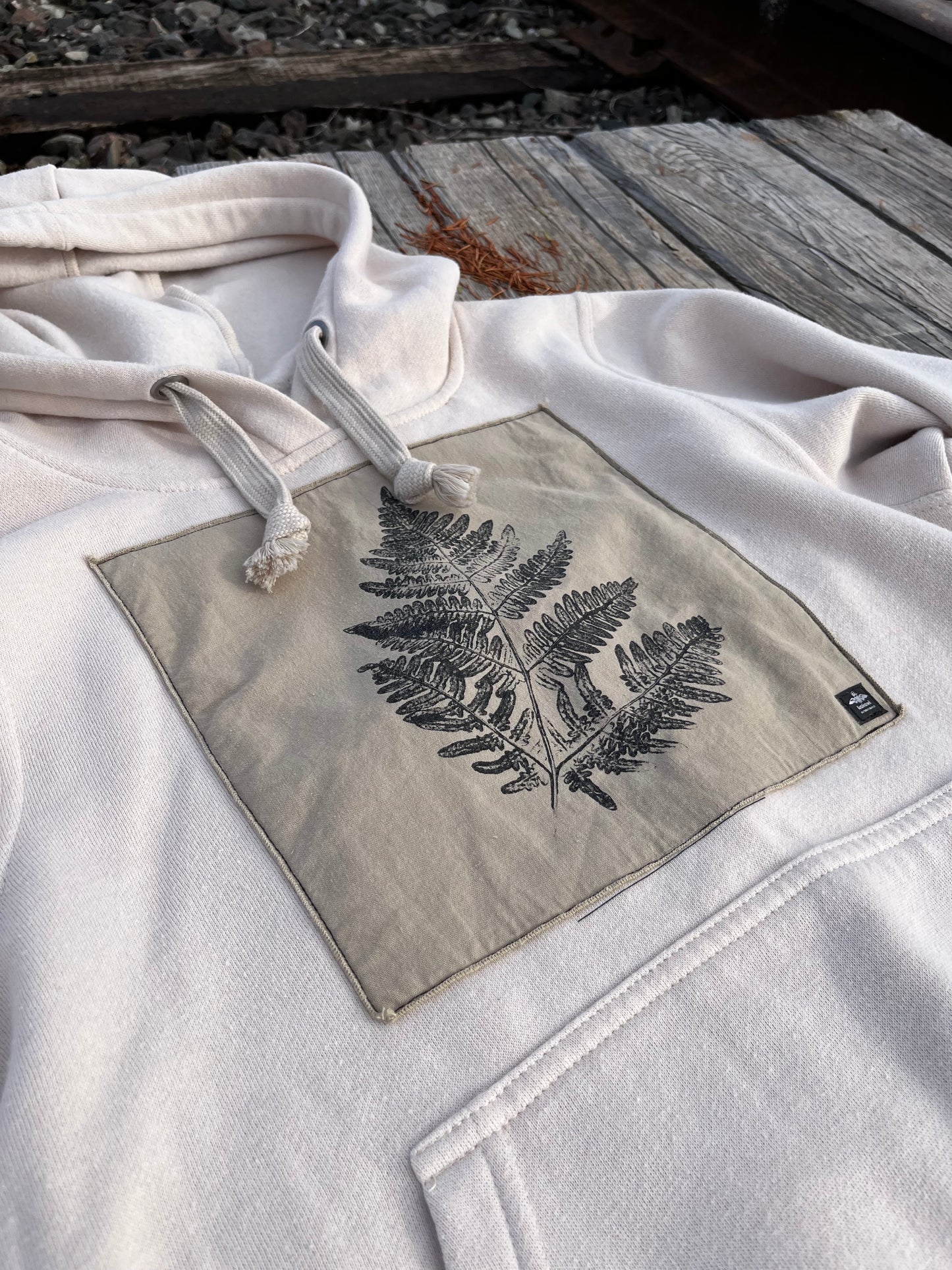 Coton ouaté crème « fougère » X-Small