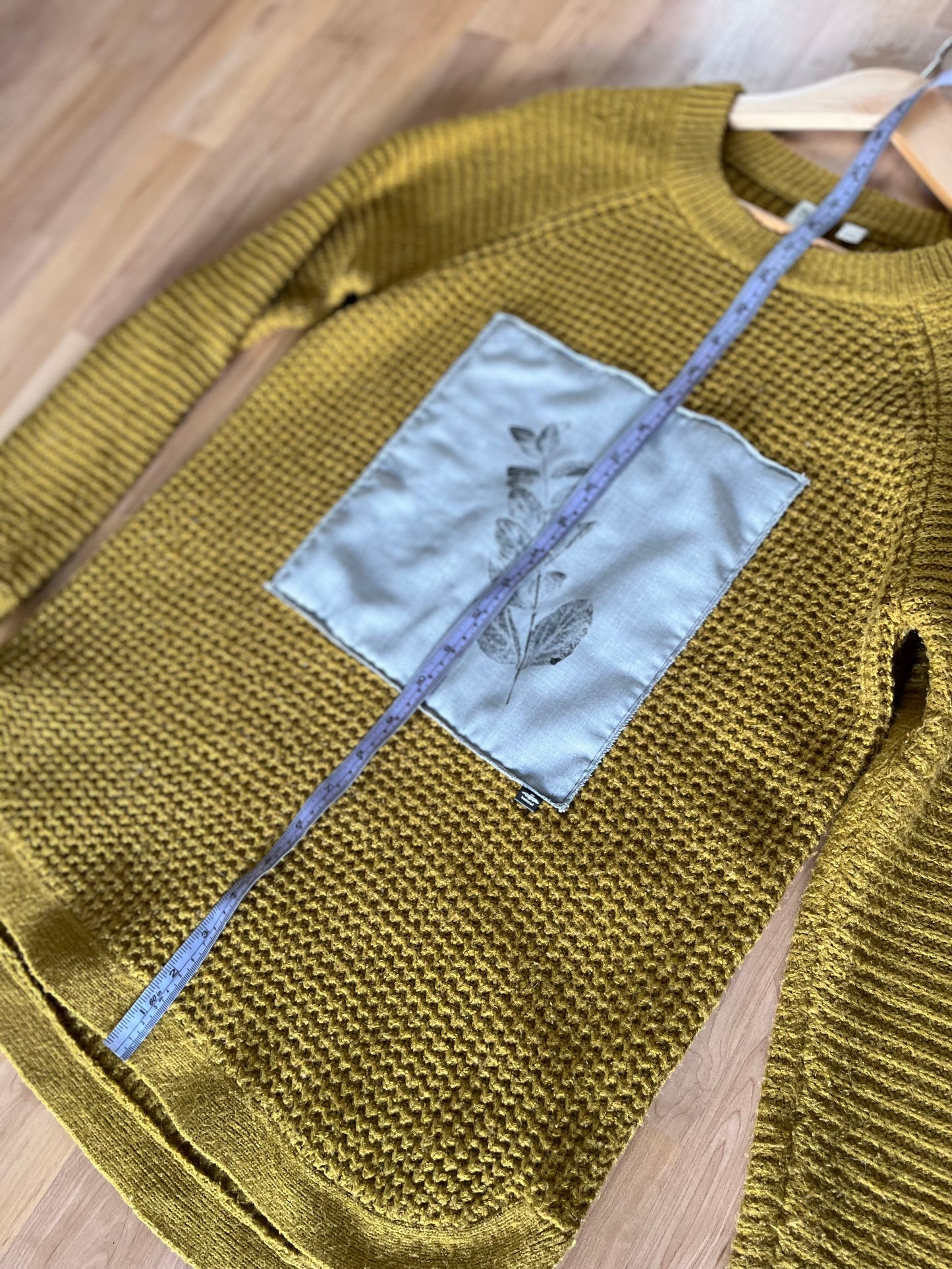 Tricot moutarde« chèvrefeuille» Médium