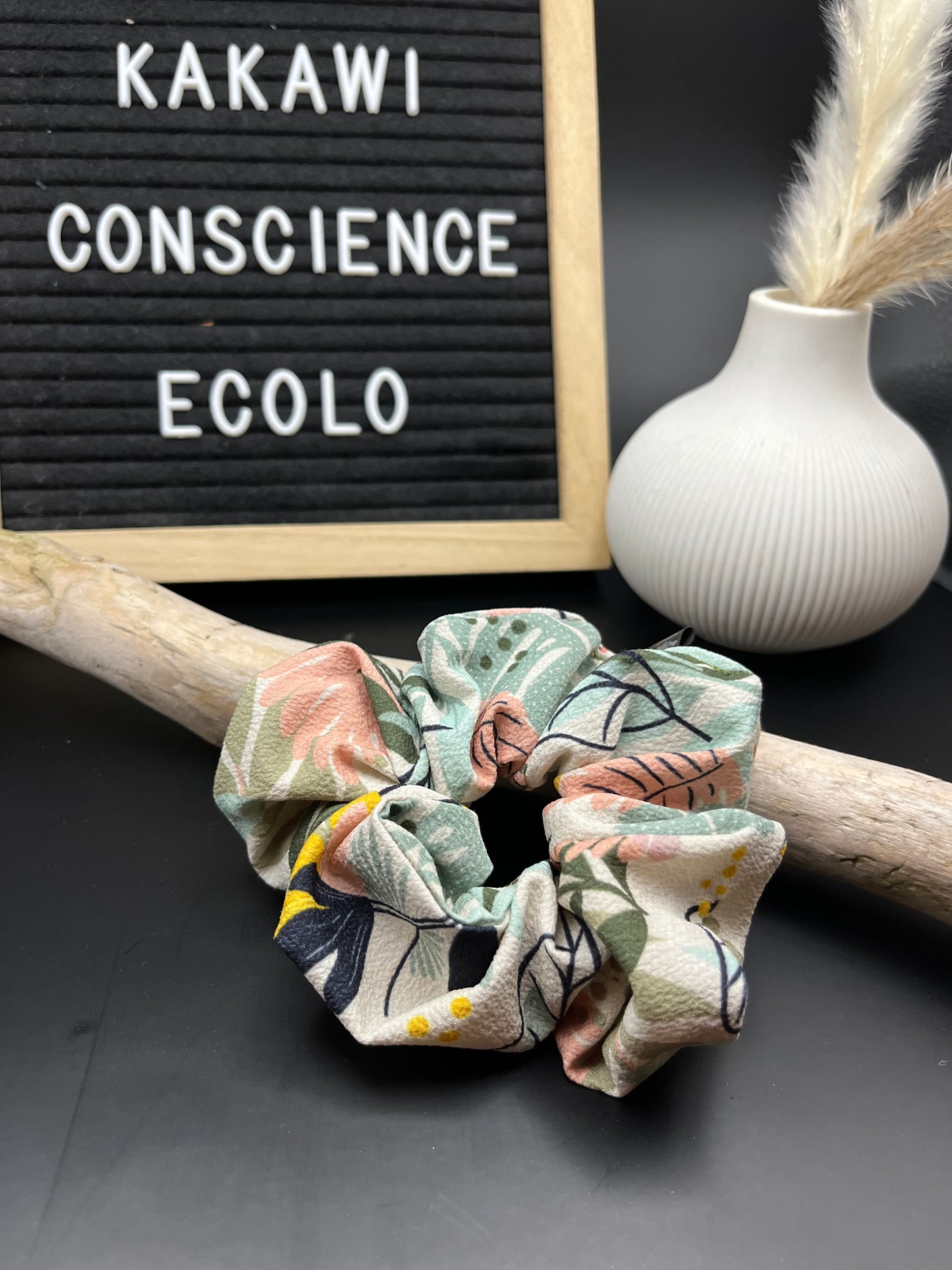 Chouchou fleurs et feuillages