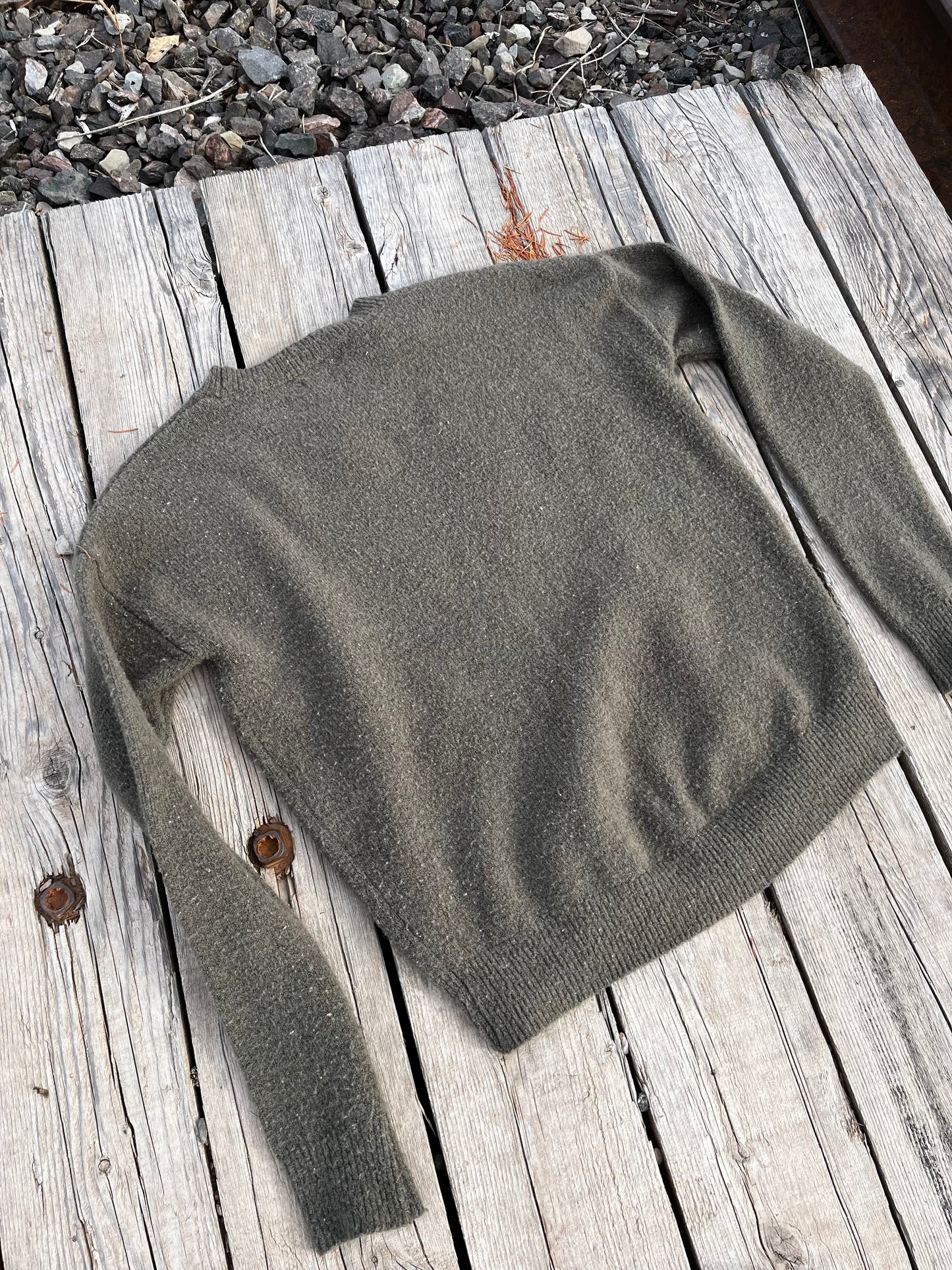 Tricot kaki « fougère » Small