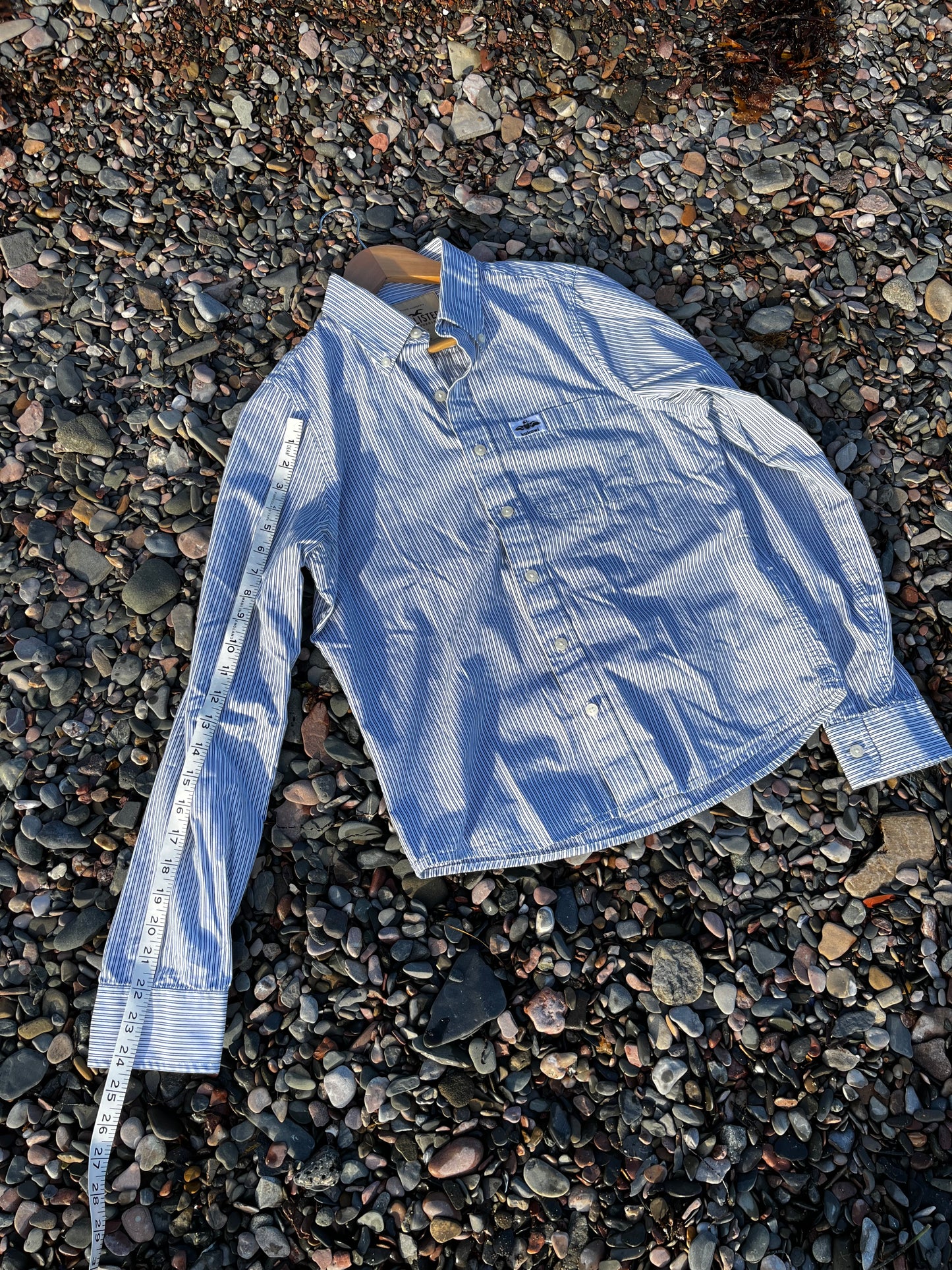 Chemise rayée « mélèze » Small (unisexe)