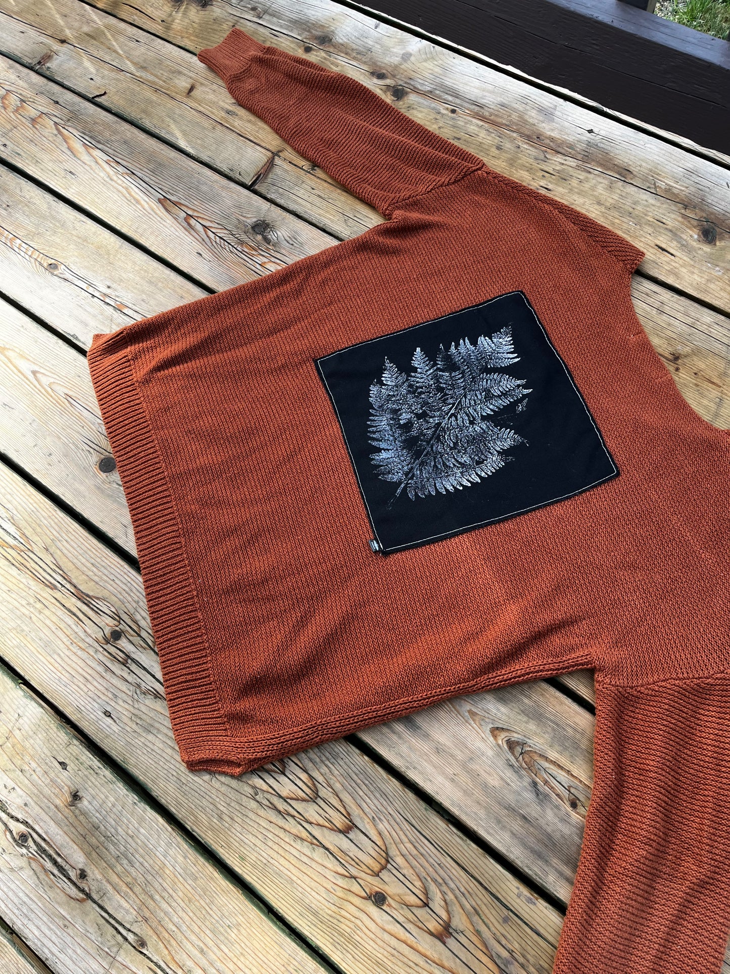 Tricot rouille « fougère » xxsmall