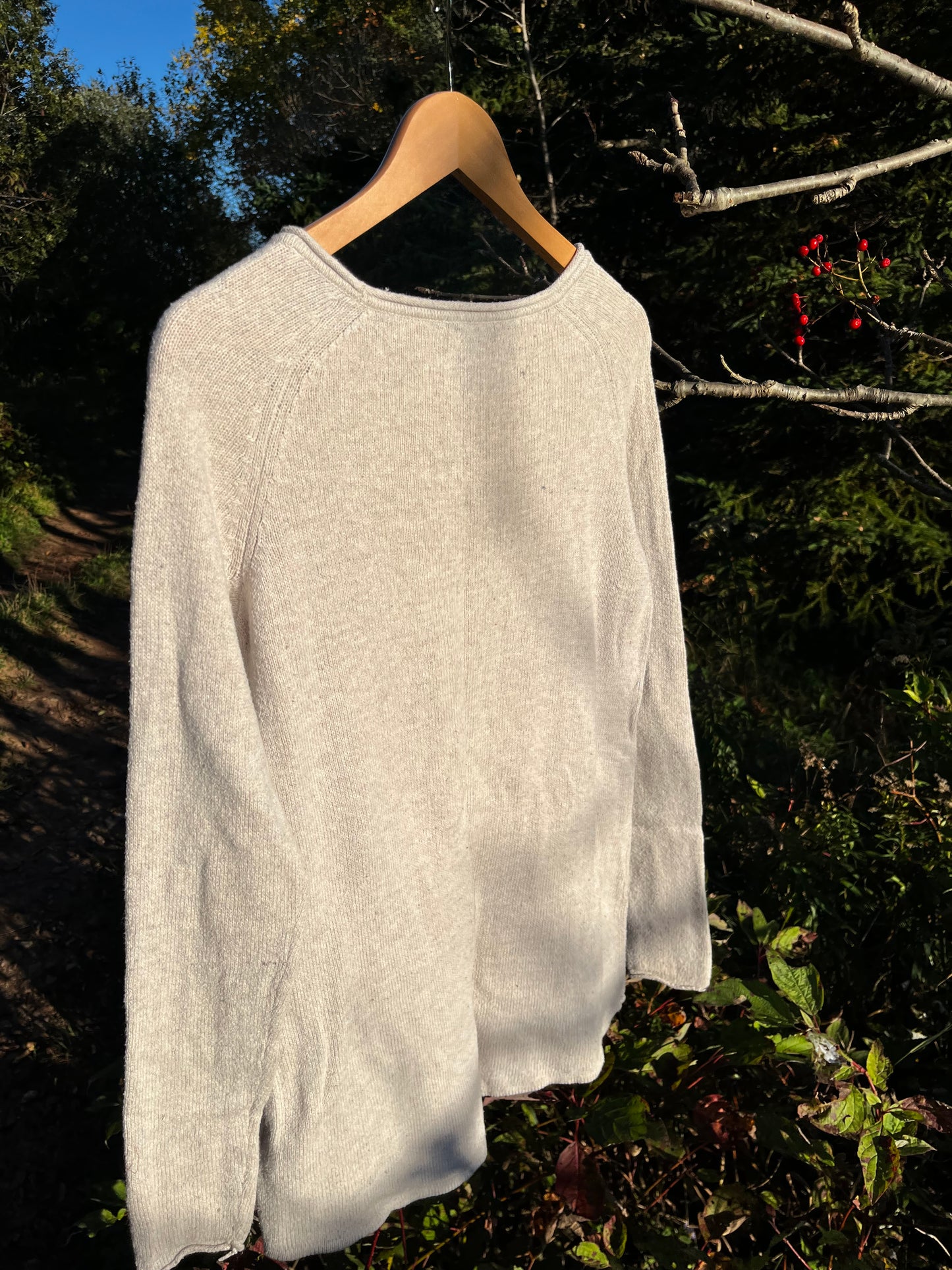 Tricot crème « bouquet » X-small coupe décontractée