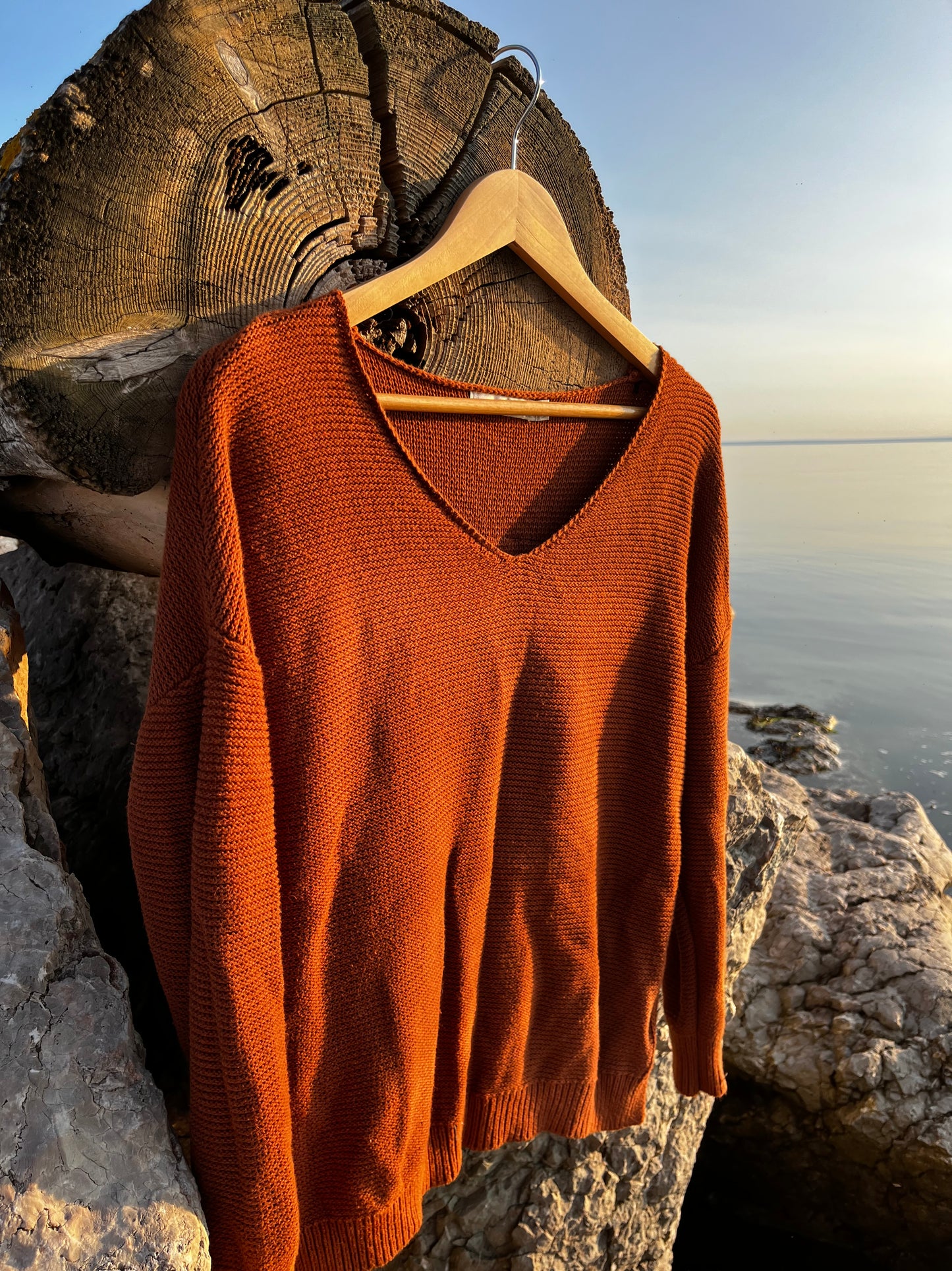 Tricot rouille « fougère » xxsmall