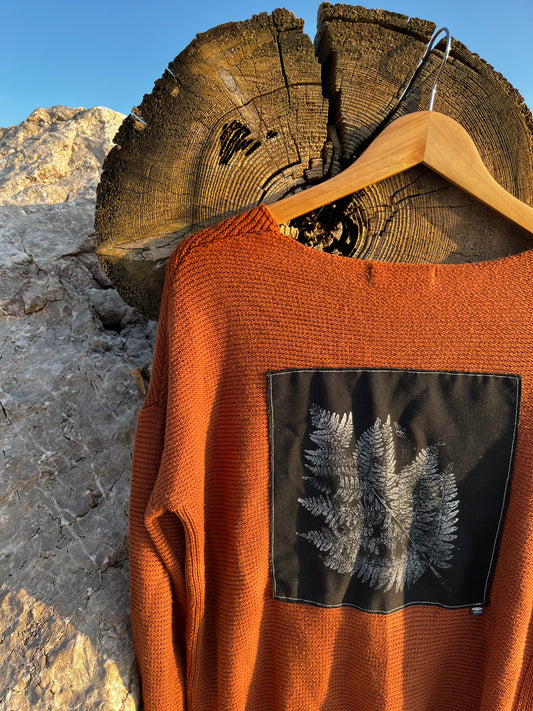 Tricot rouille « fougère » xxsmall