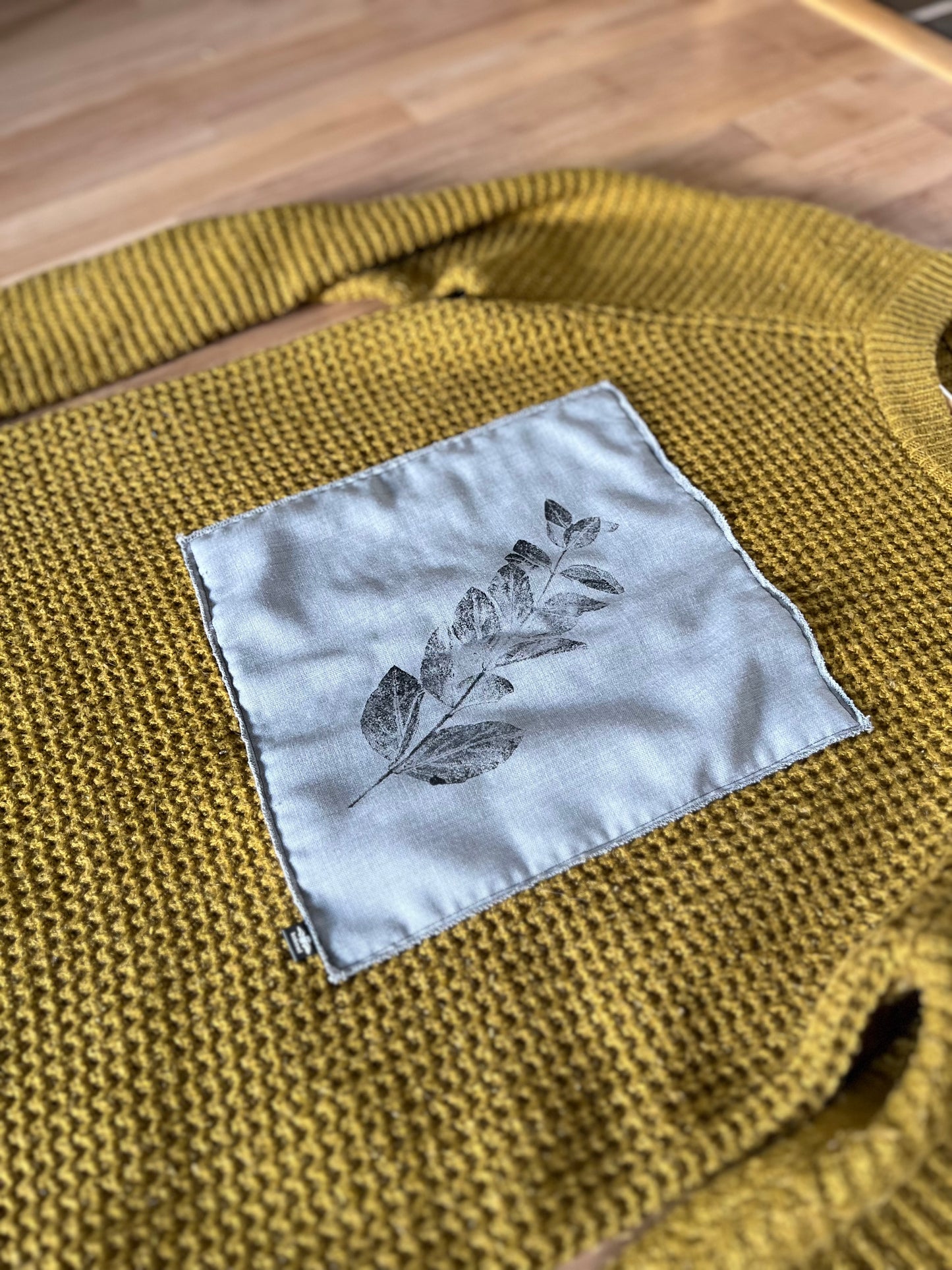 Tricot moutarde« chèvrefeuille» Médium