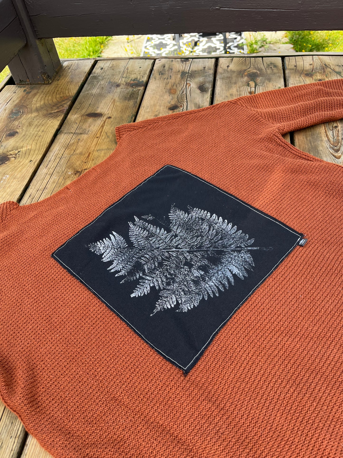 Tricot rouille « fougère » xxsmall