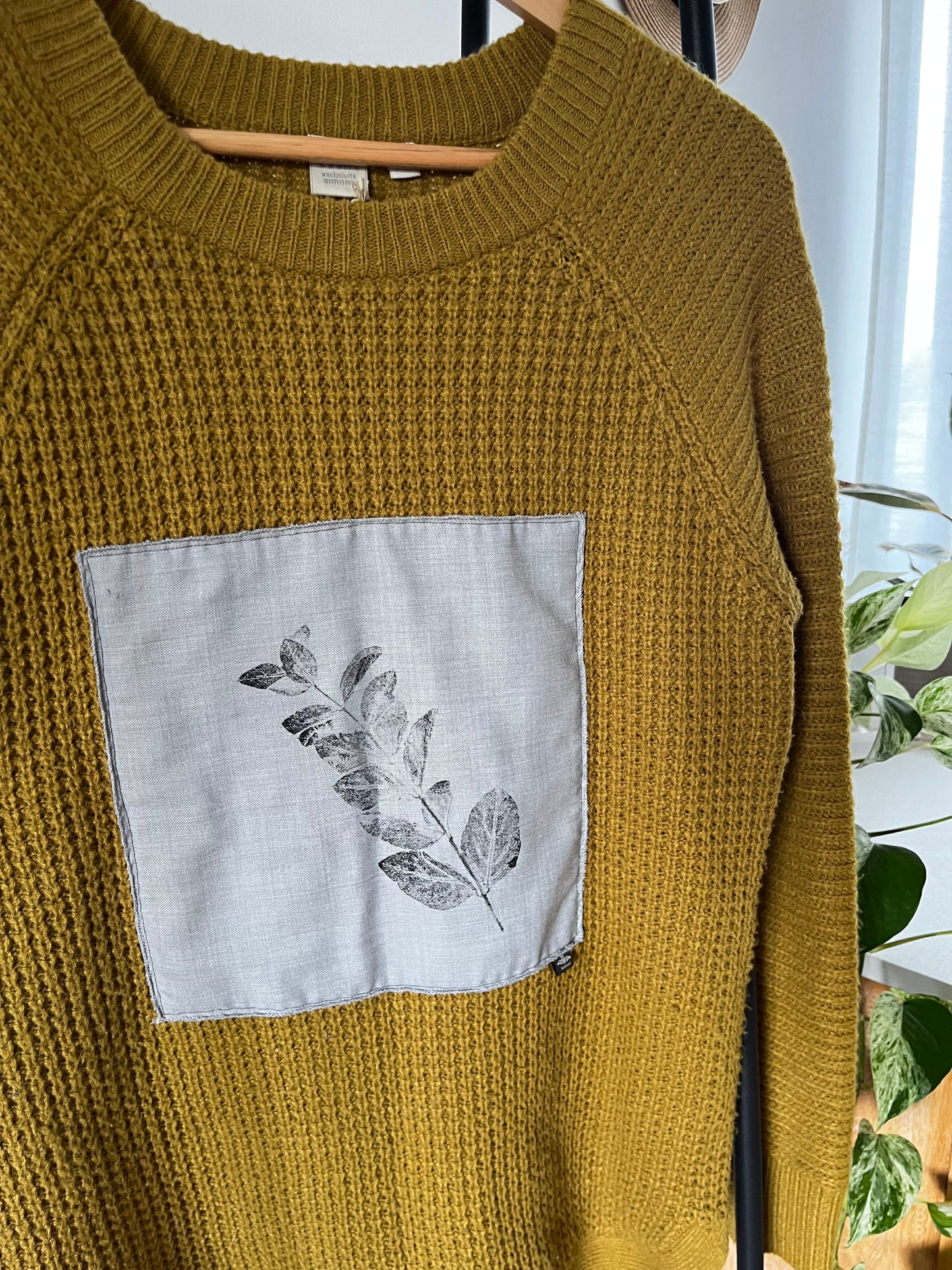 Tricot moutarde« chèvrefeuille» Médium
