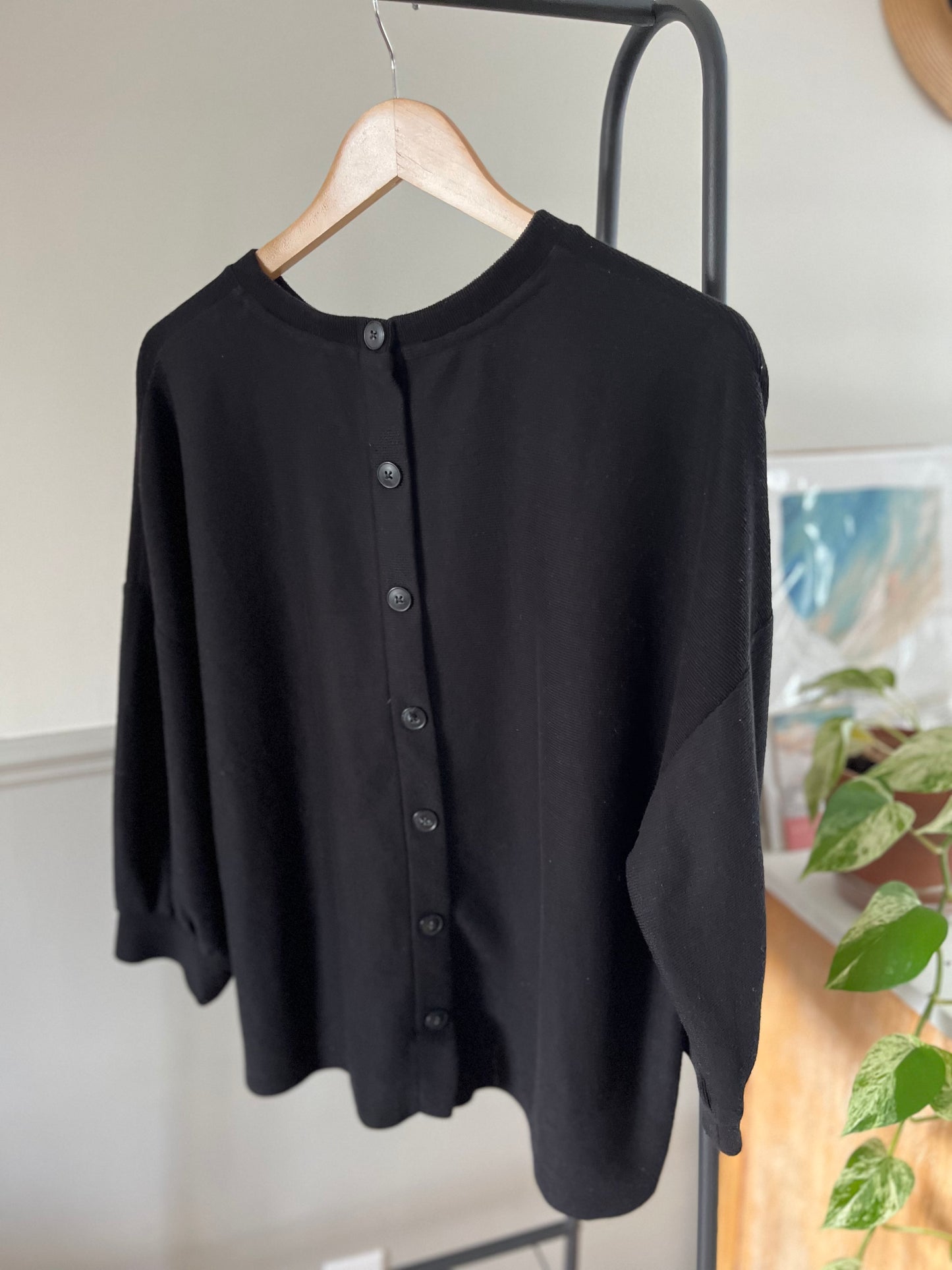 Tricot noir « sorbier» x-large