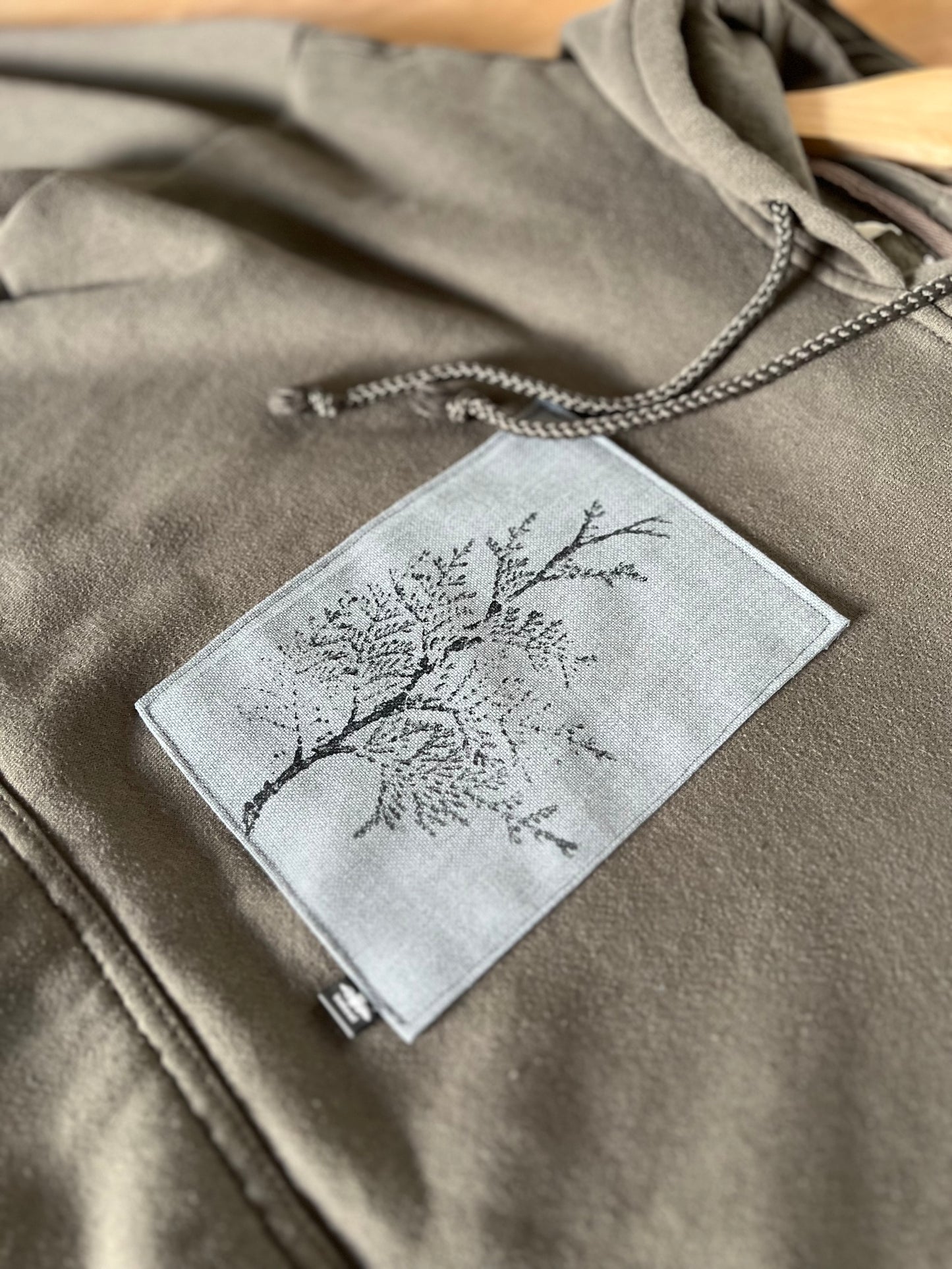 Coton ouaté kaki « cèdre  » Small