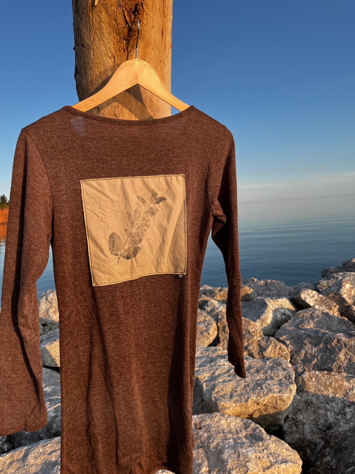 Tunique brune « chèvrefeuille » Small