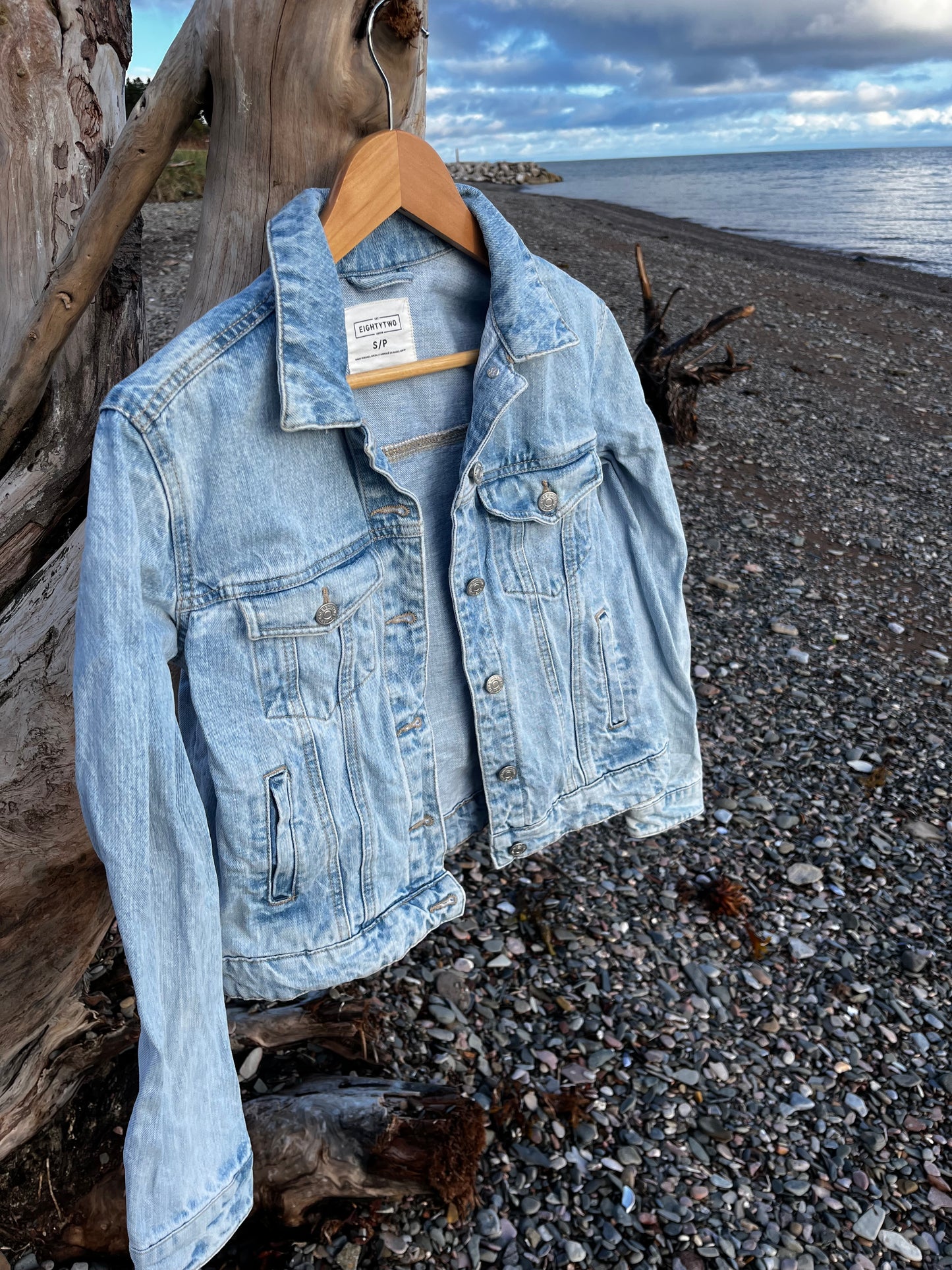 Veste en jeans « algues » Small