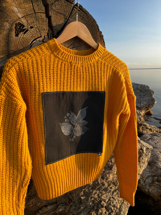Tricot jaune « framboisier » xsmall