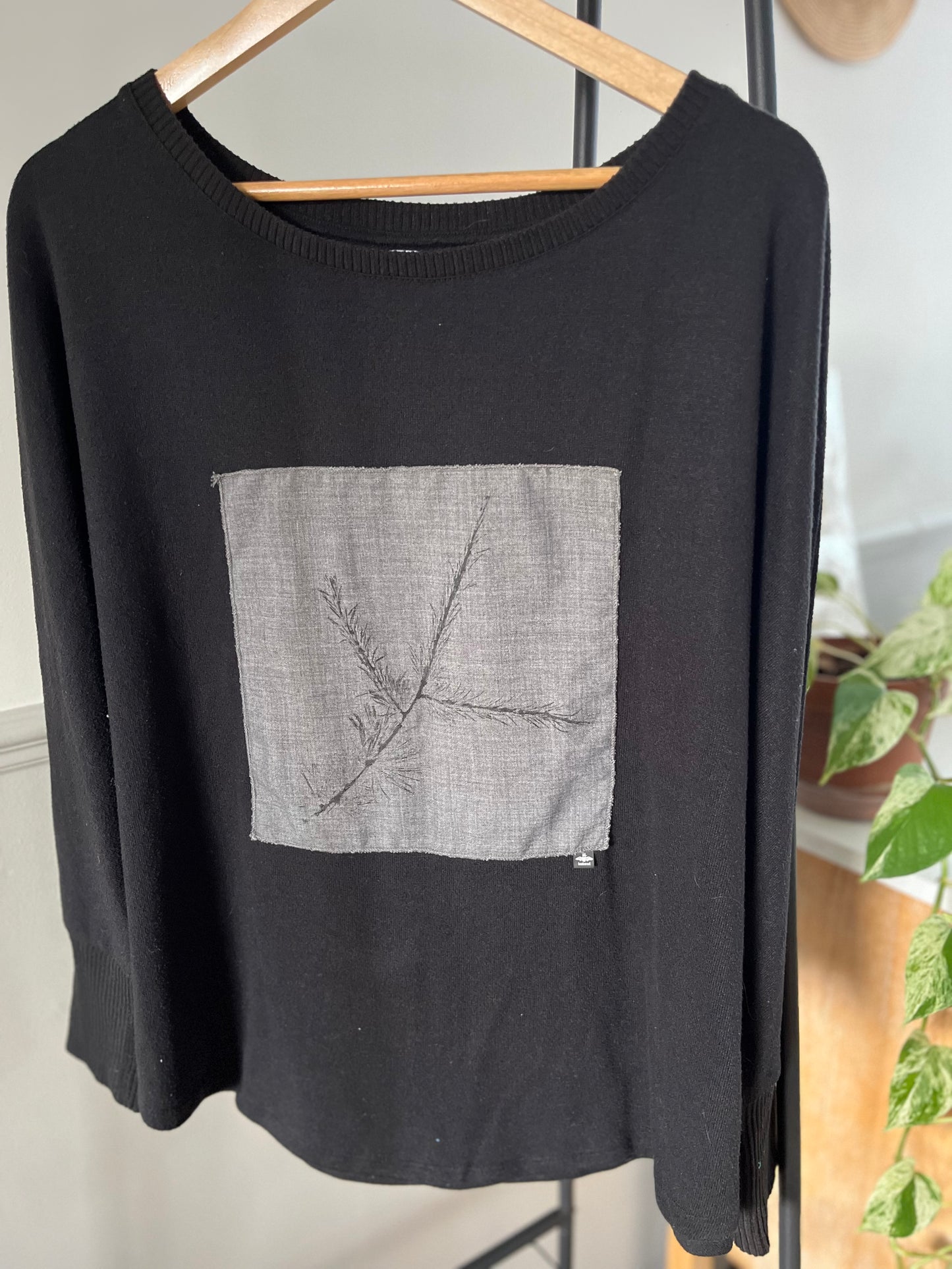 Tricot noir « mélèze » x-large