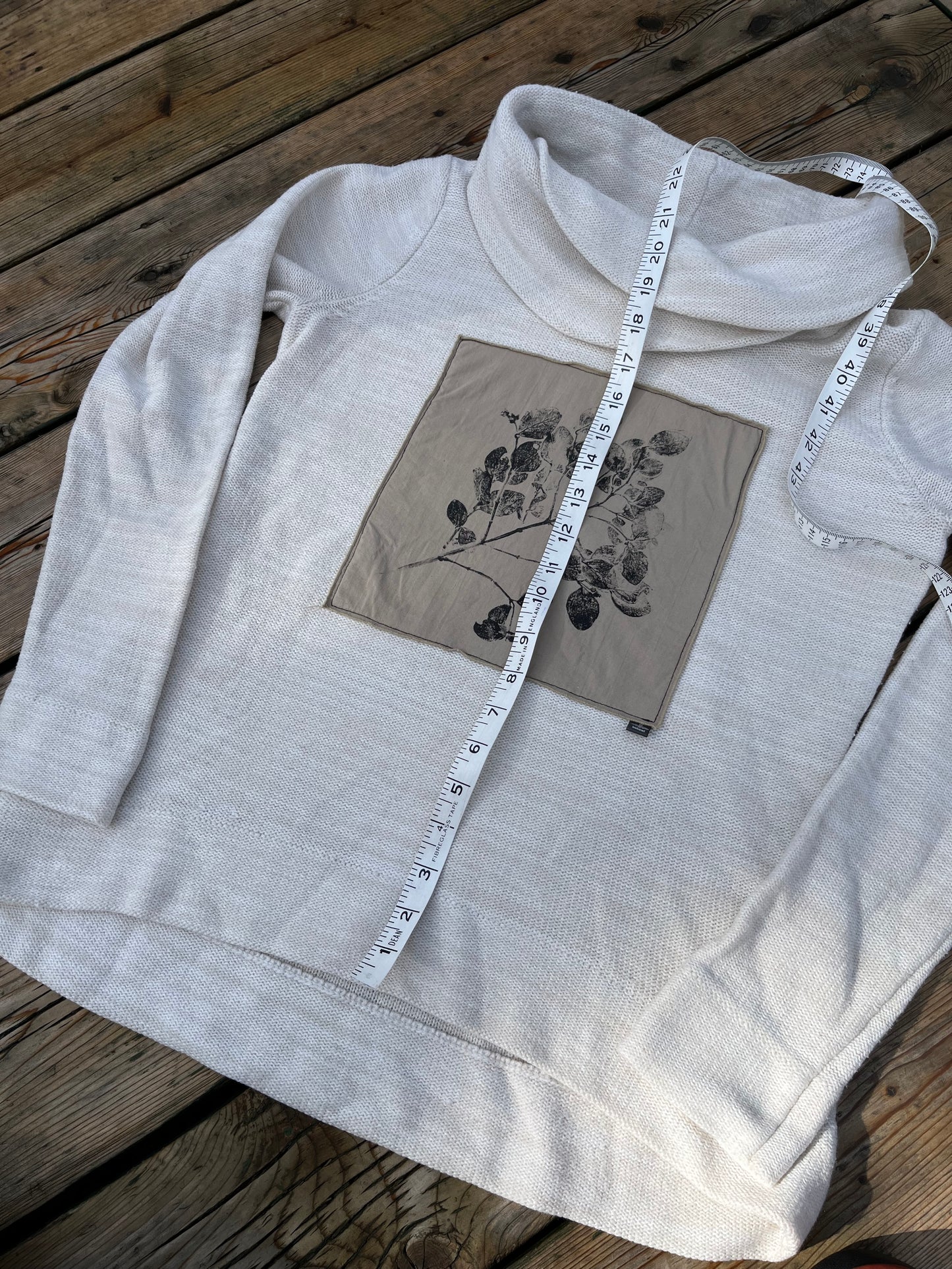 Tricot crème « bleuet sauvage » Small