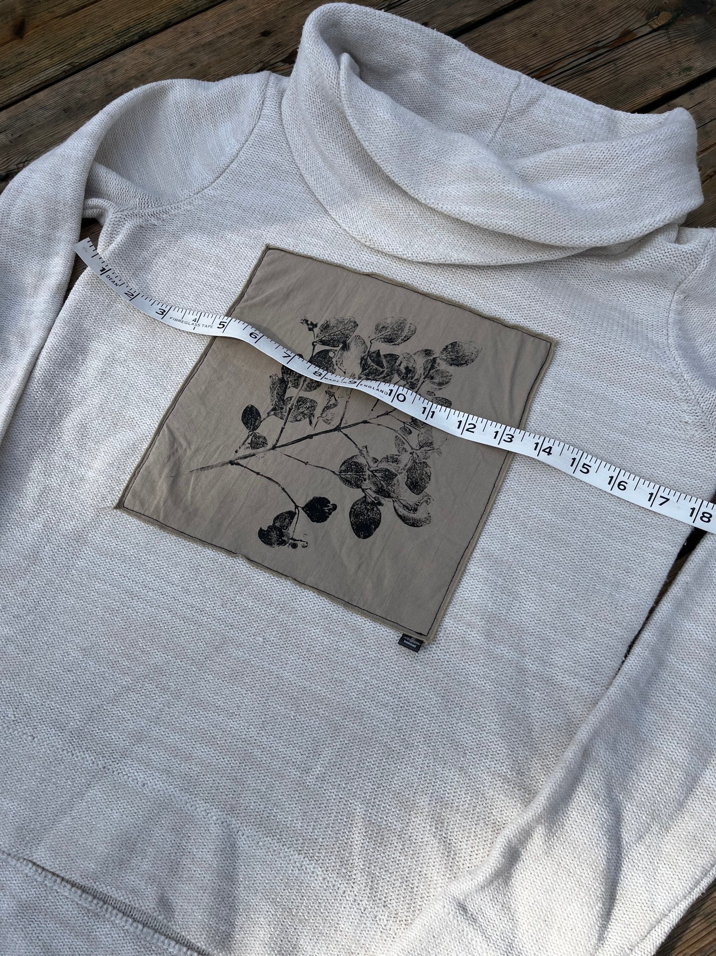 Tricot crème « bleuet sauvage » Small
