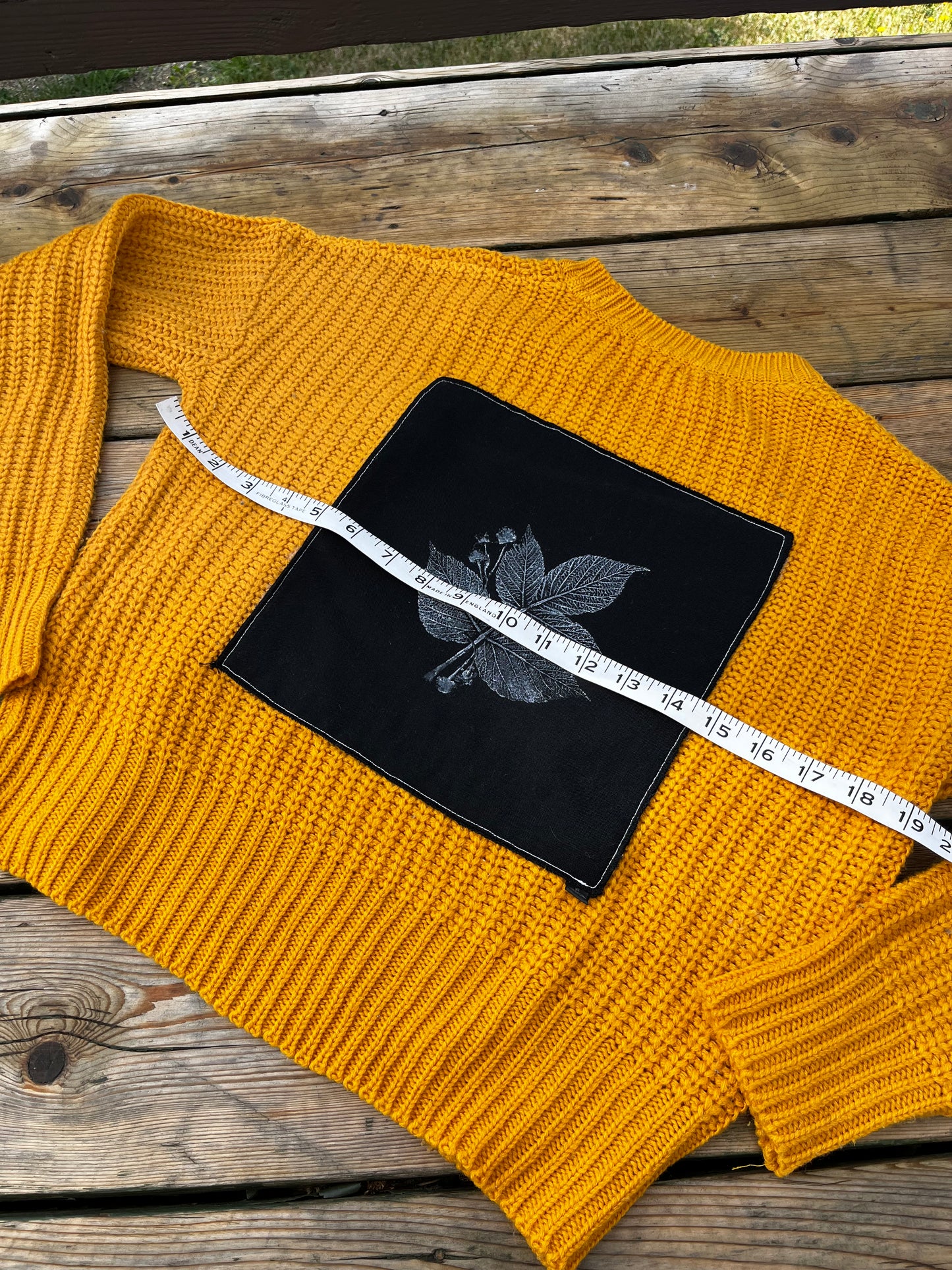 Tricot jaune « framboisier » xsmall