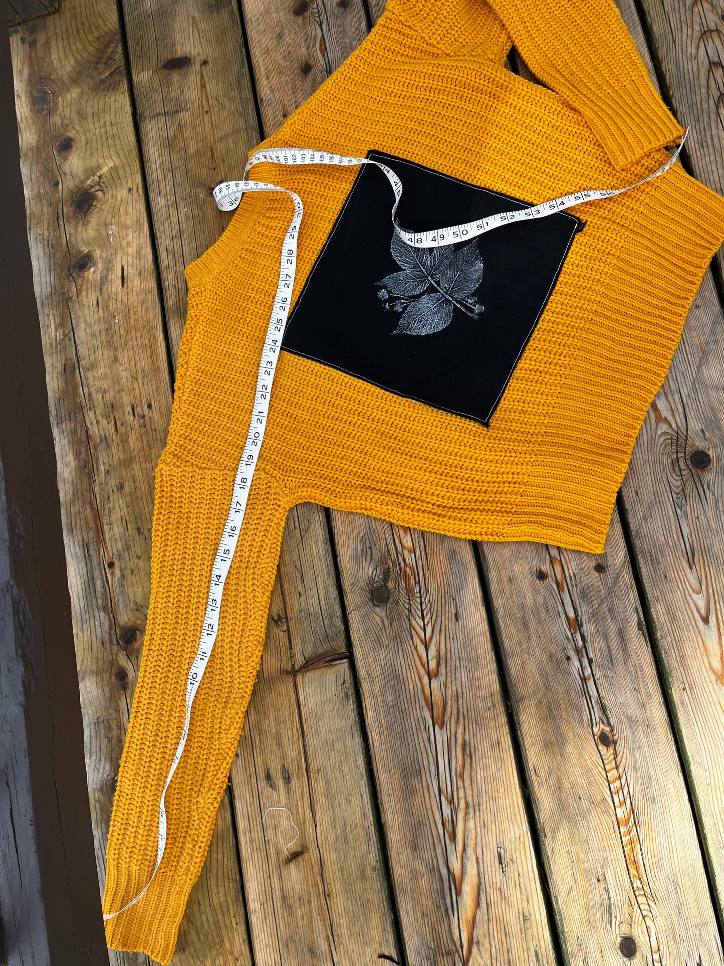Tricot jaune « framboisier » xsmall
