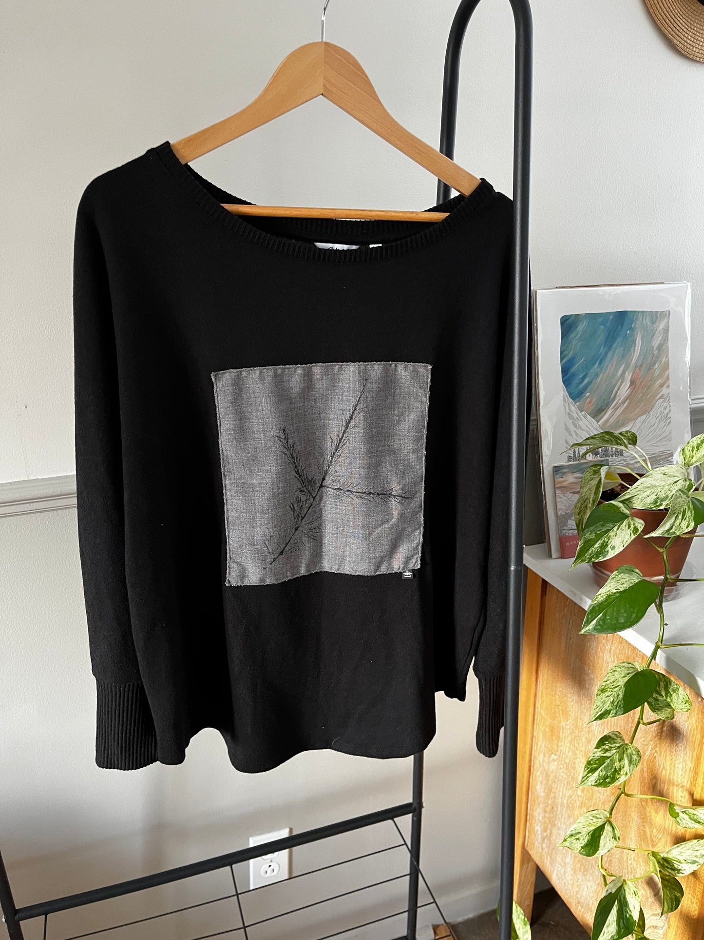 Tricot noir « mélèze » x-large