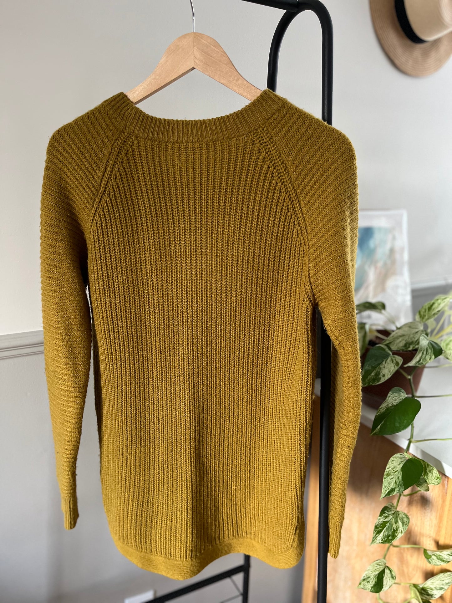 Tricot moutarde« chèvrefeuille» Médium