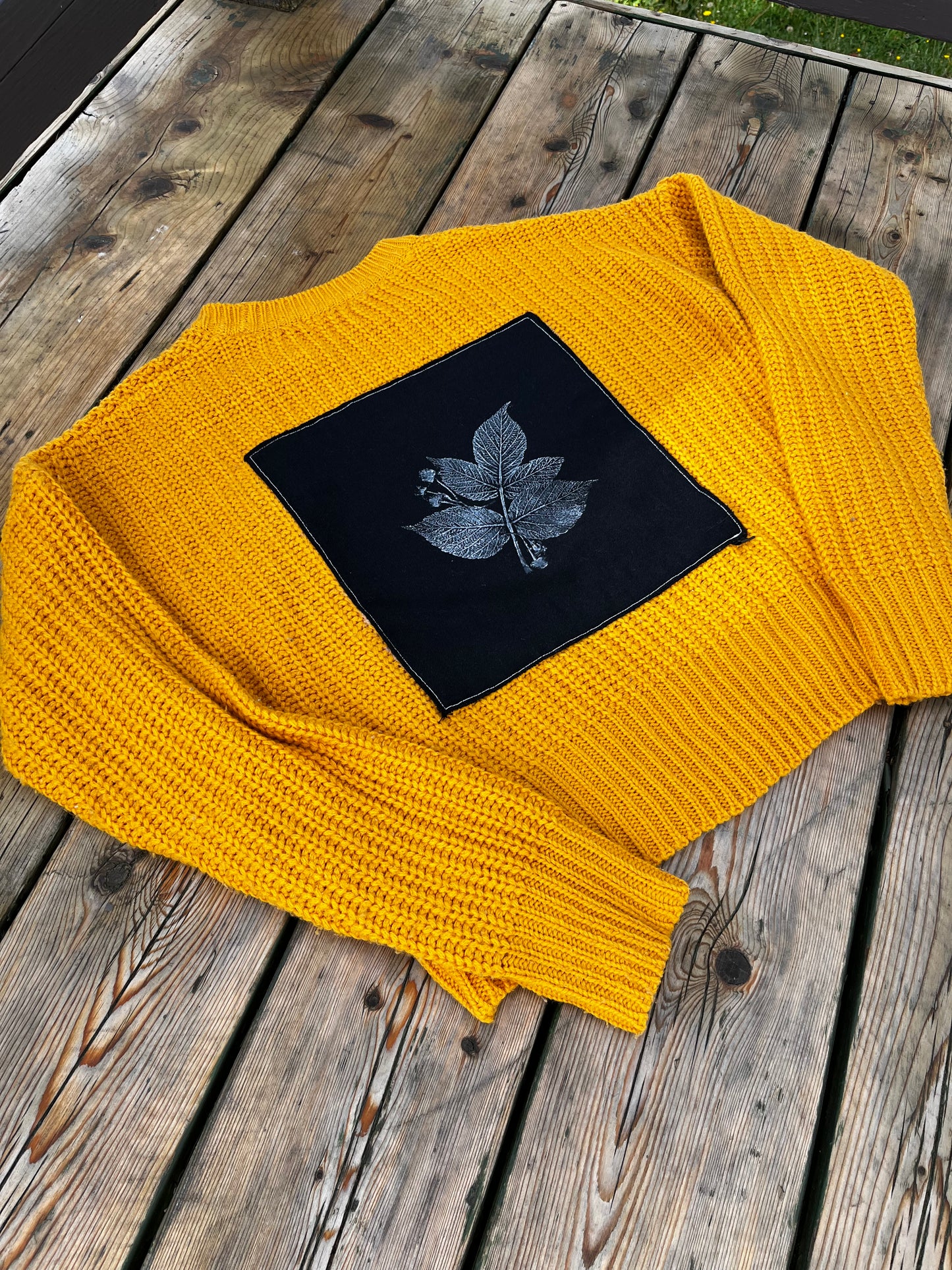 Tricot jaune « framboisier » xsmall