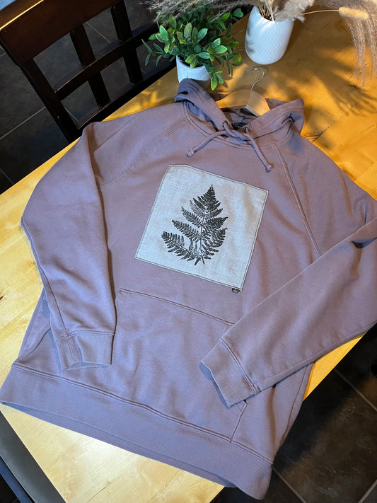 Coton ouaté mauve « fougère » Médium (unisexe)