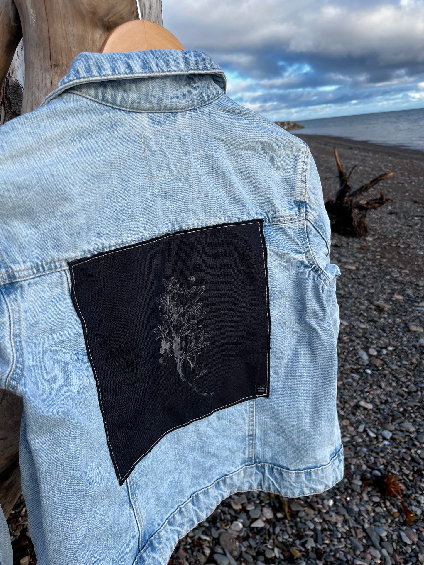 Veste en jeans « algues » Small