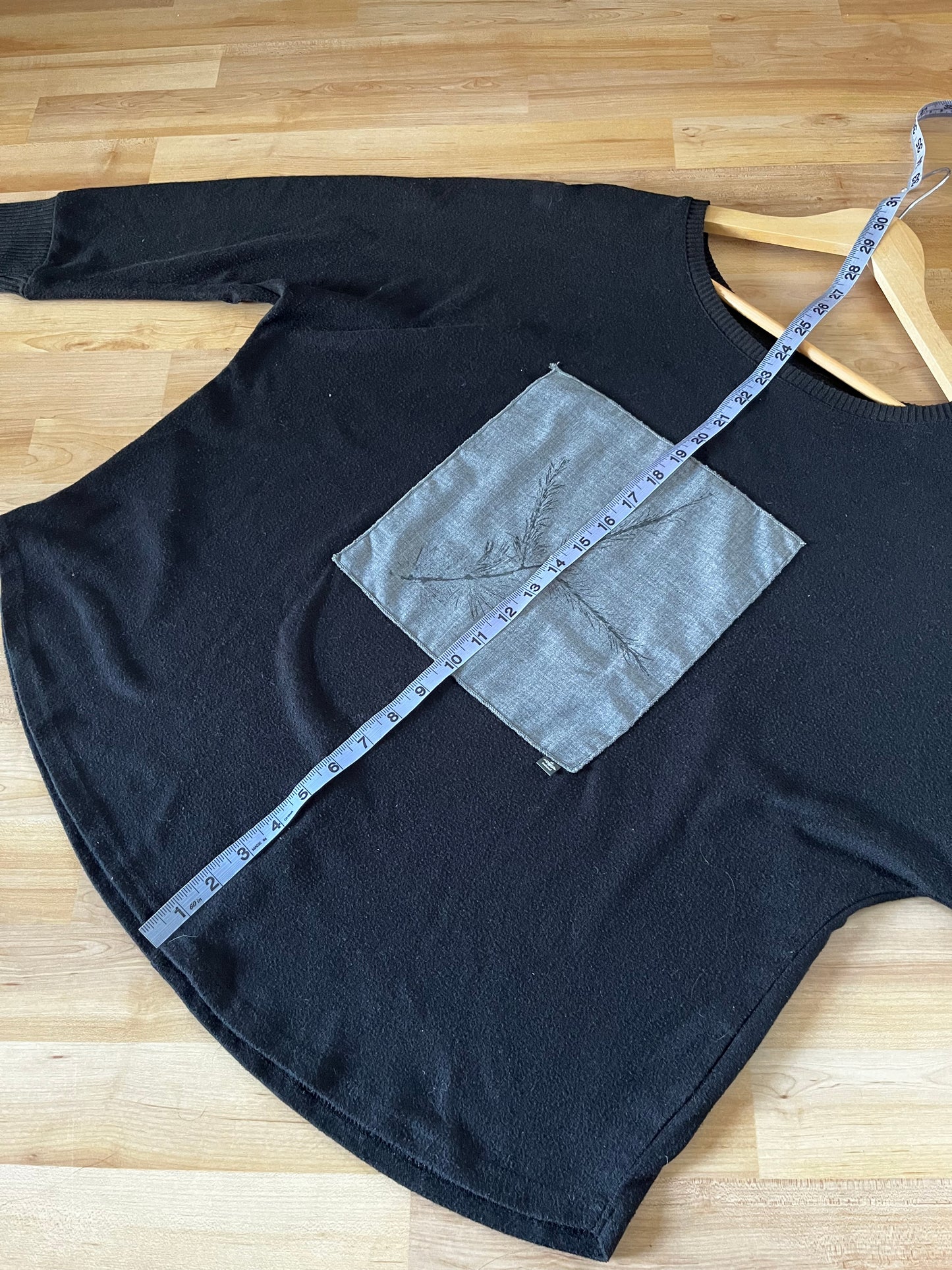 Tricot noir « mélèze » x-large