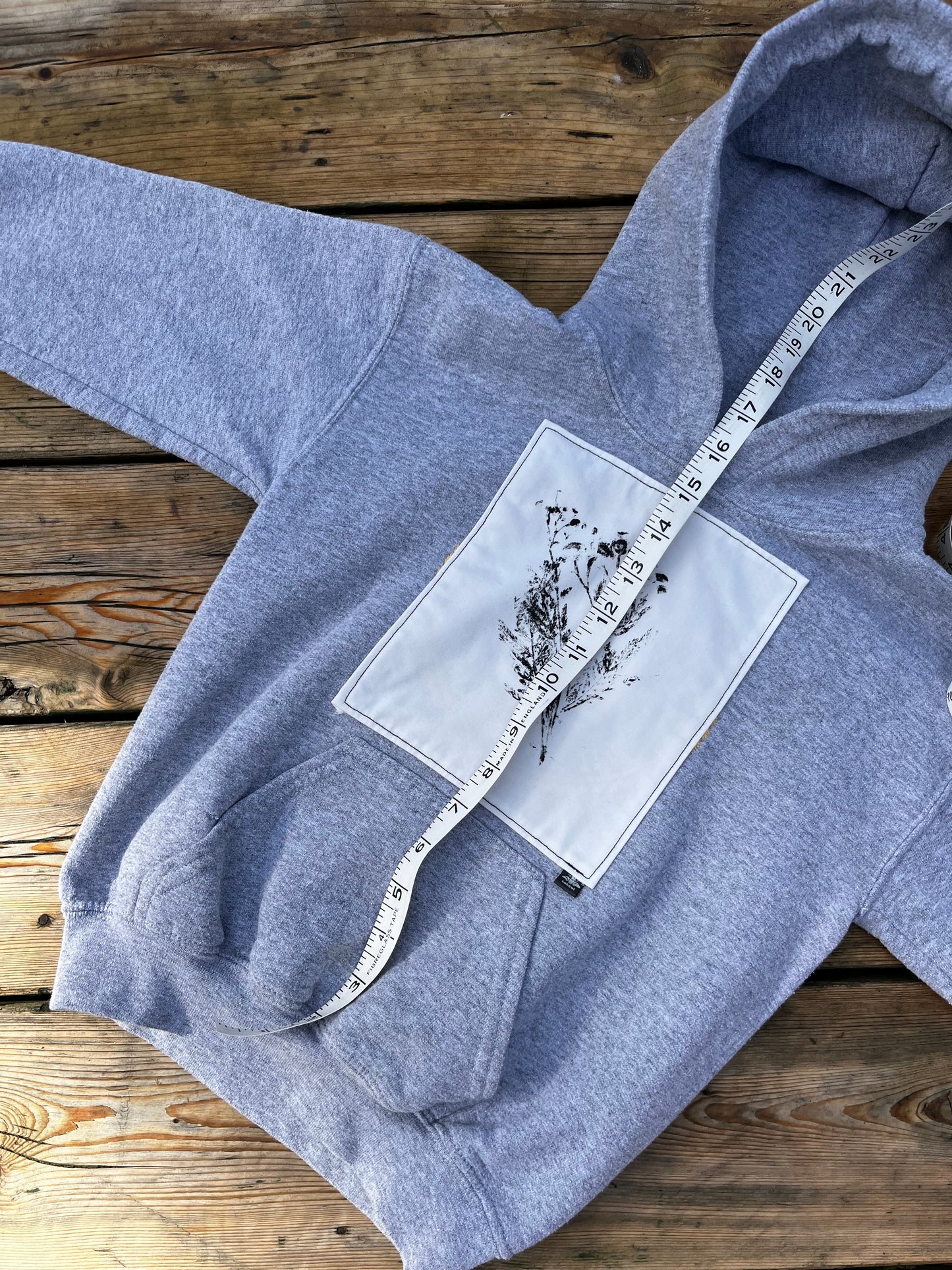 Coton ouaté gris « asters sauvage » xsmall enfant