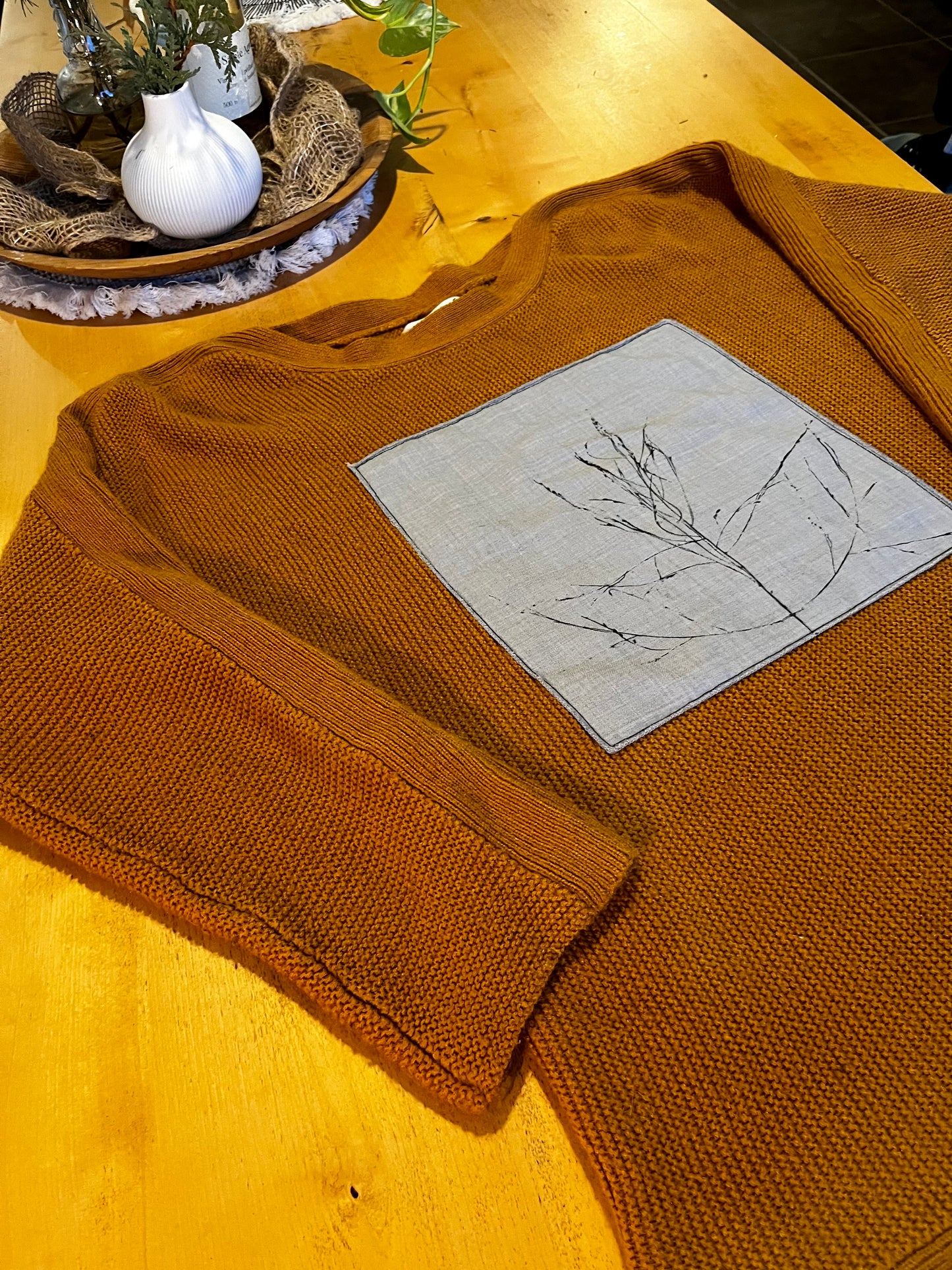 Tricot ocre  Médium