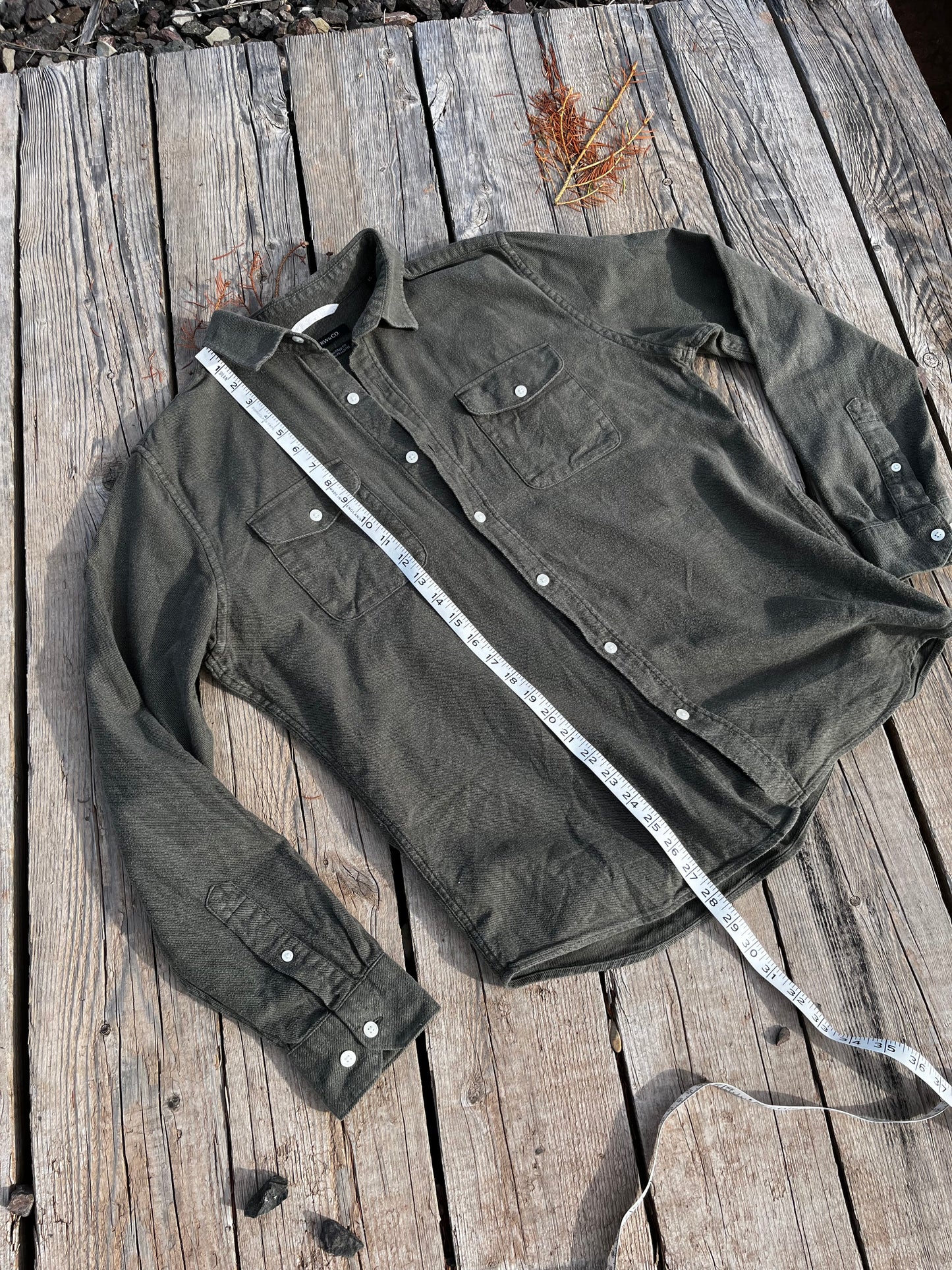 Chemise Kaki « fougère » Large (unisexe)