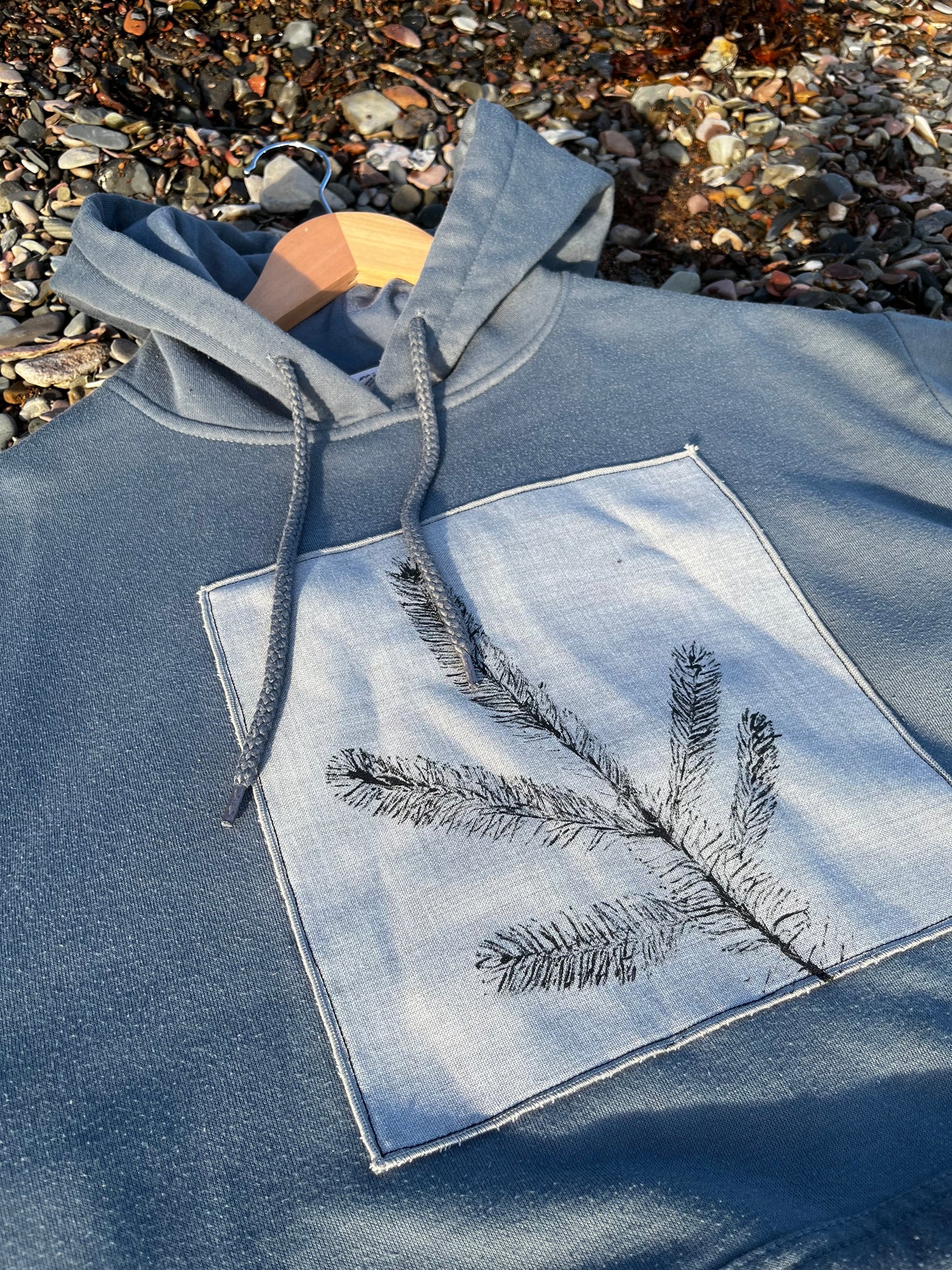 Coton ouaté gris-bleu  « épinette » Médium (unisexe)
