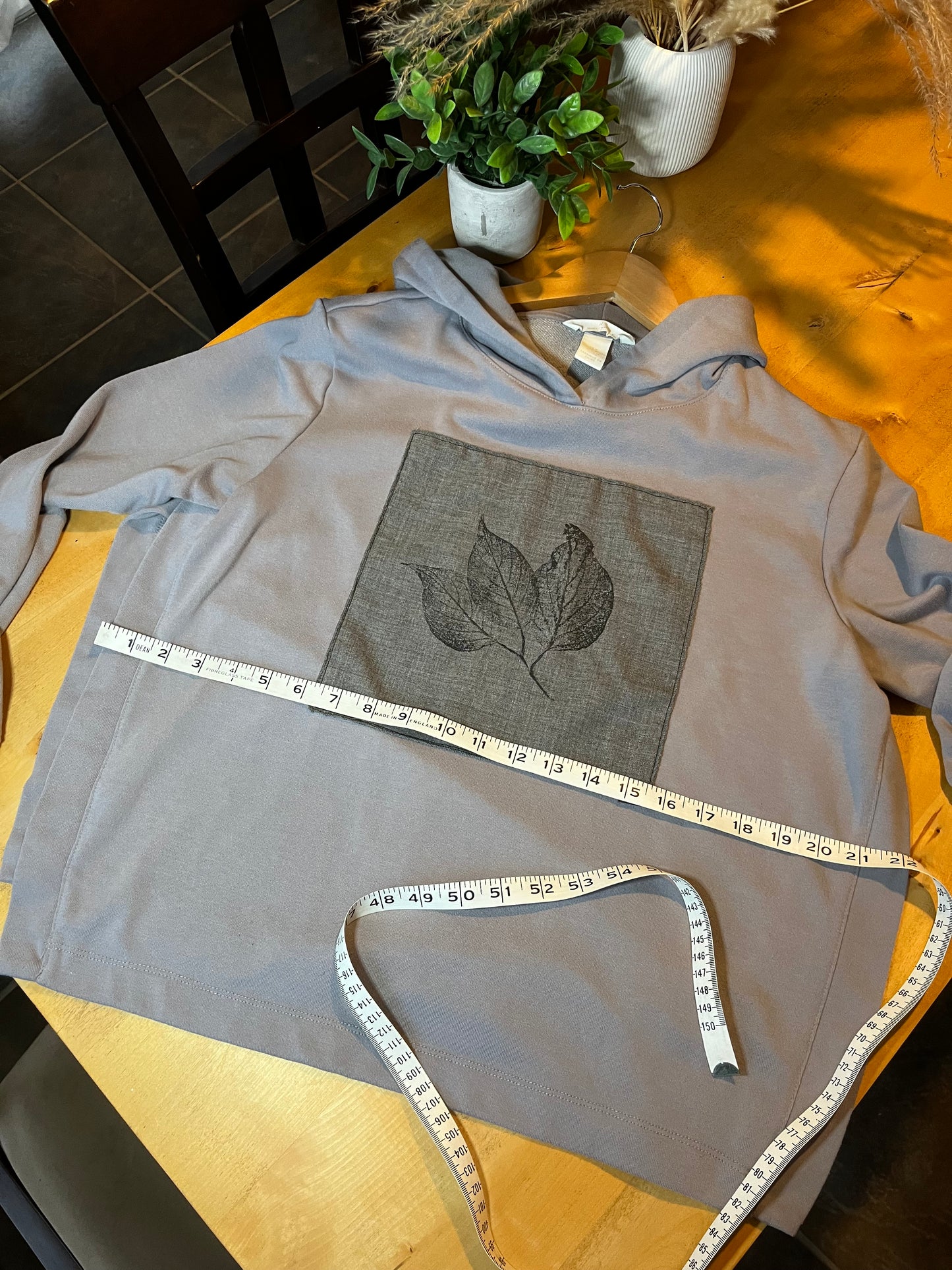 Coton ouaté lila   « feuilles » Médium (maternité)