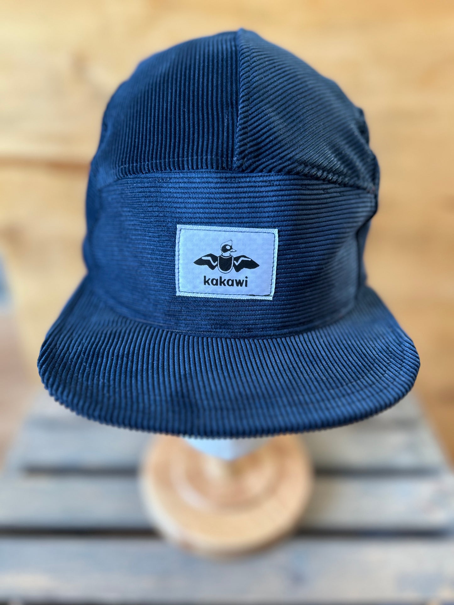 Kasquette Régulière - Corduroy Bleue Marine