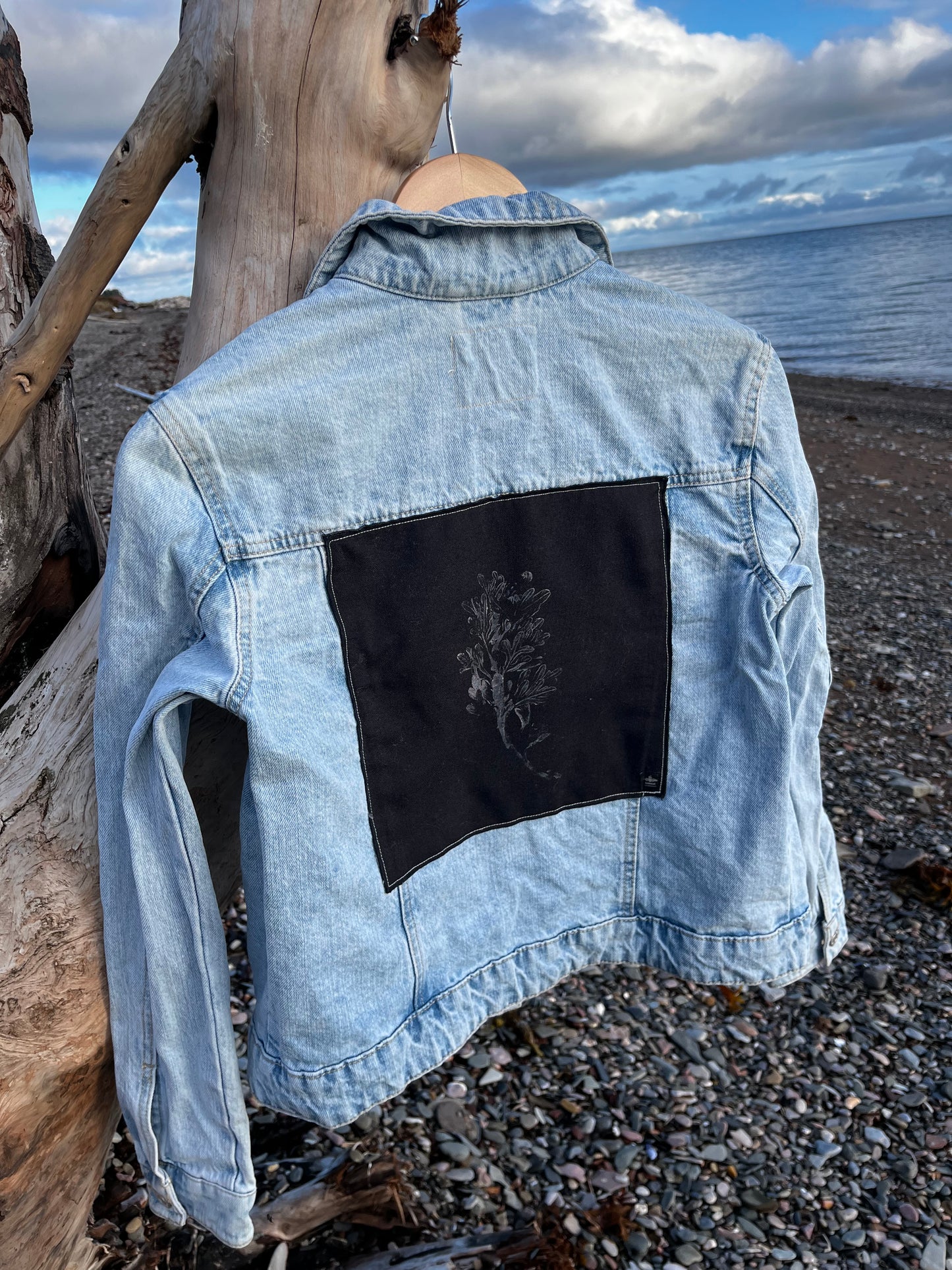 Veste en jeans « algues » Small