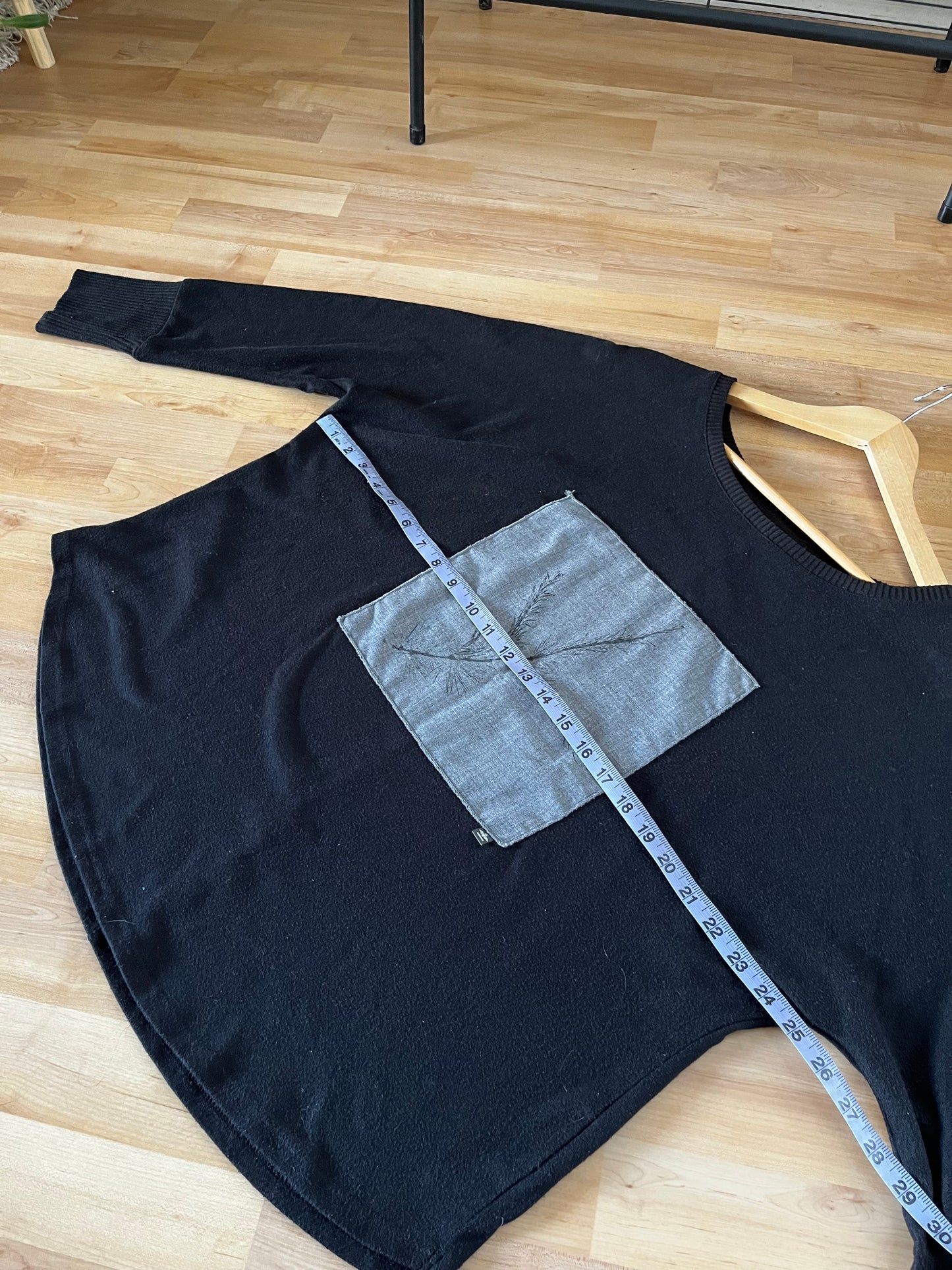 Tricot noir « mélèze » x-large