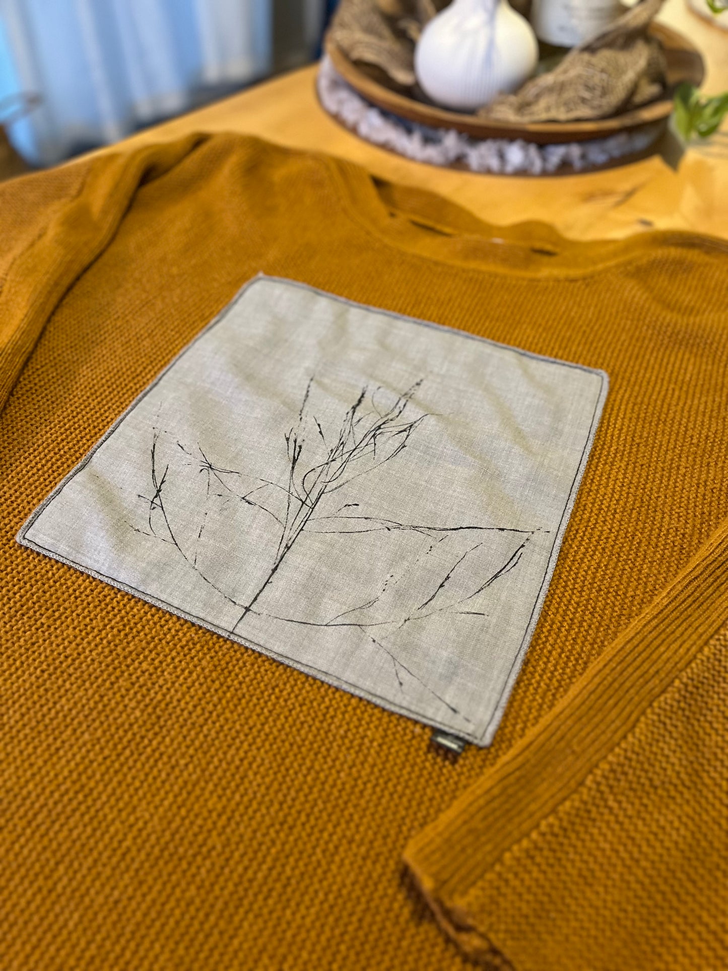 Tricot ocre  Médium