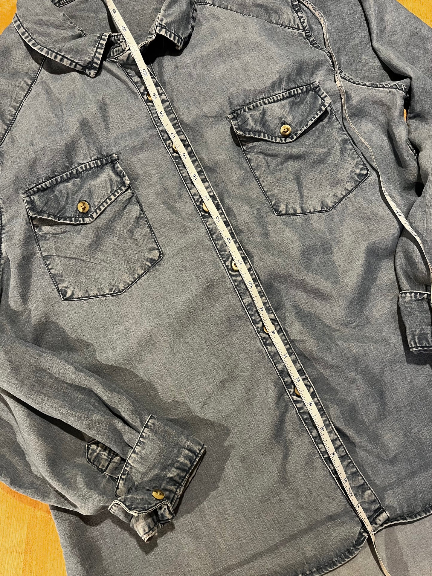 Chemise bleu-grise « cèdre » Large