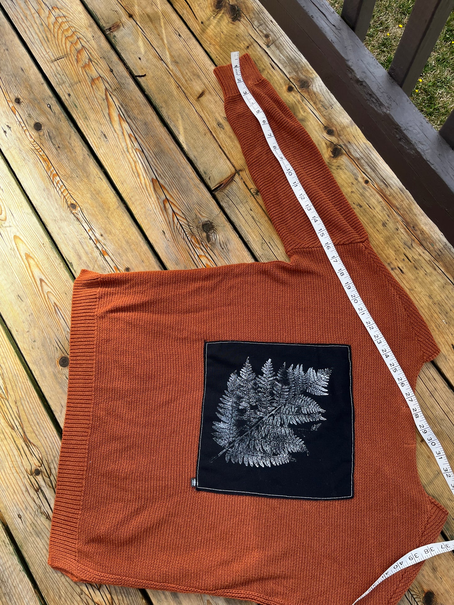 Tricot rouille « fougère » xxsmall