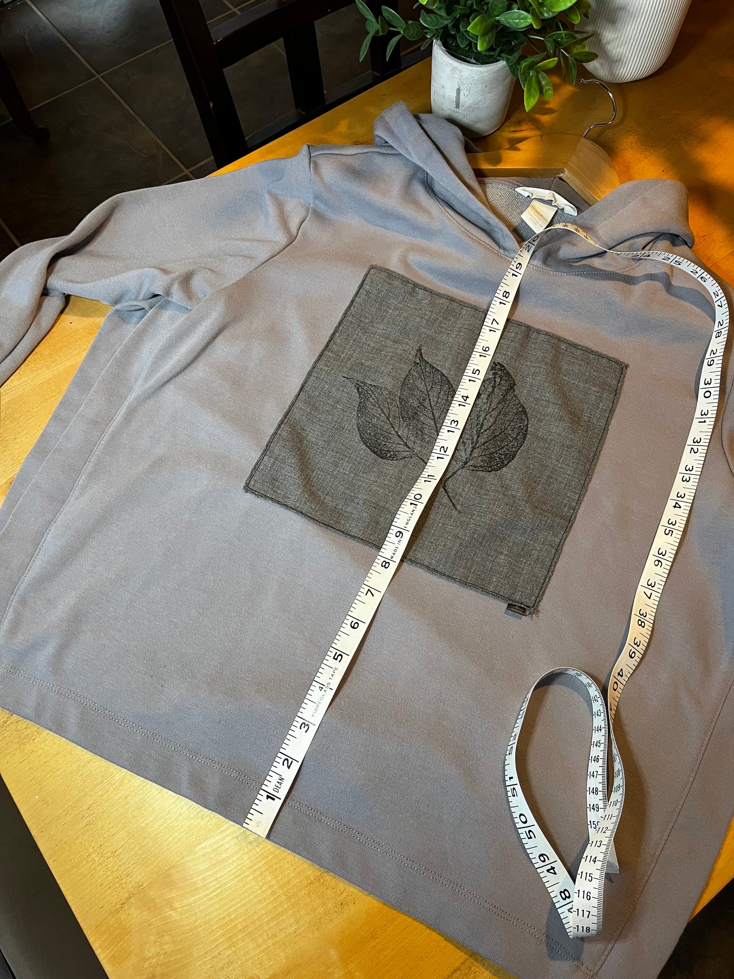 Coton ouaté lila   « feuilles » Médium (maternité)